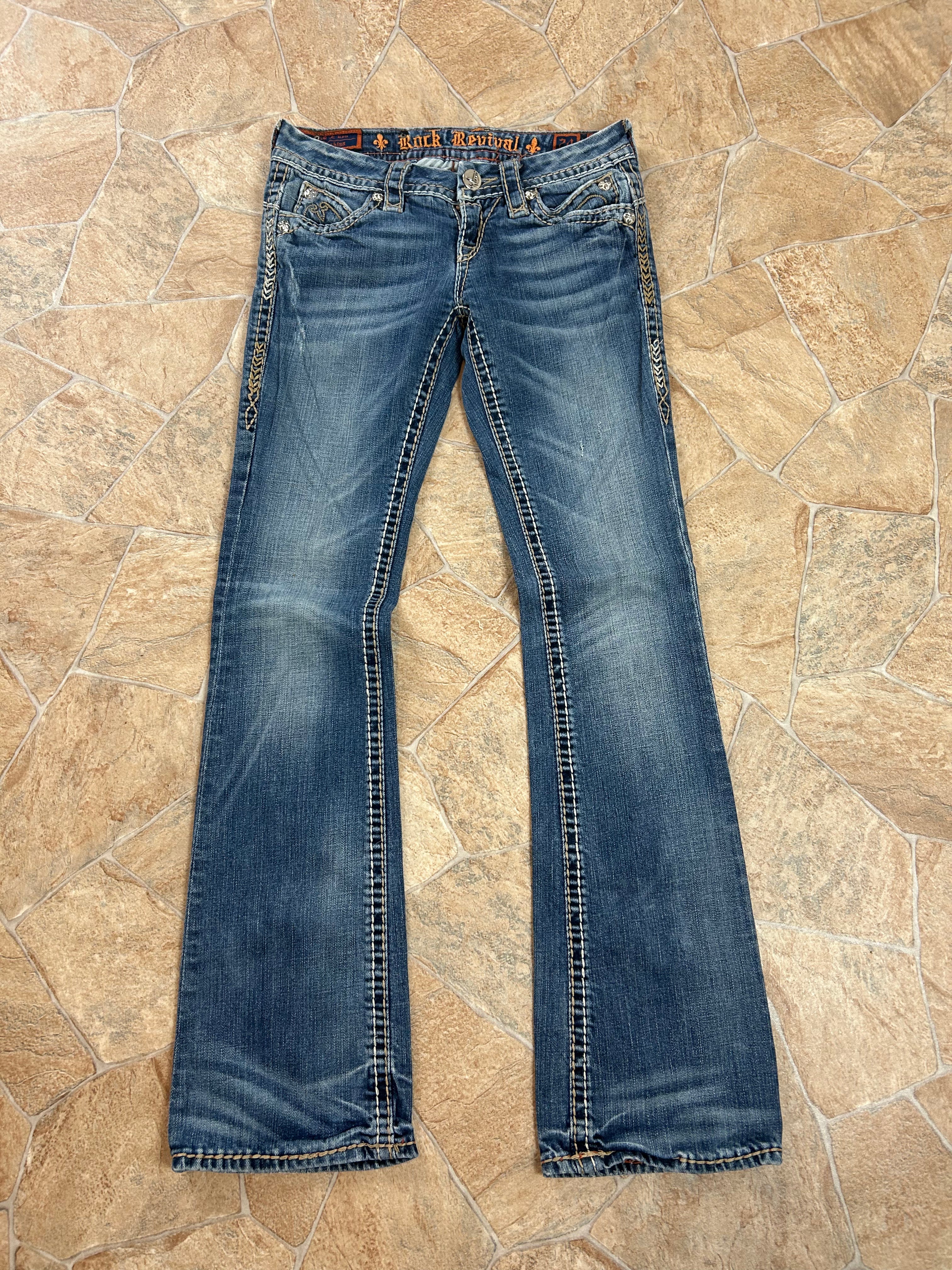 Rock Revival Vintage Flared Jeans Bootcut lowwaist, XS