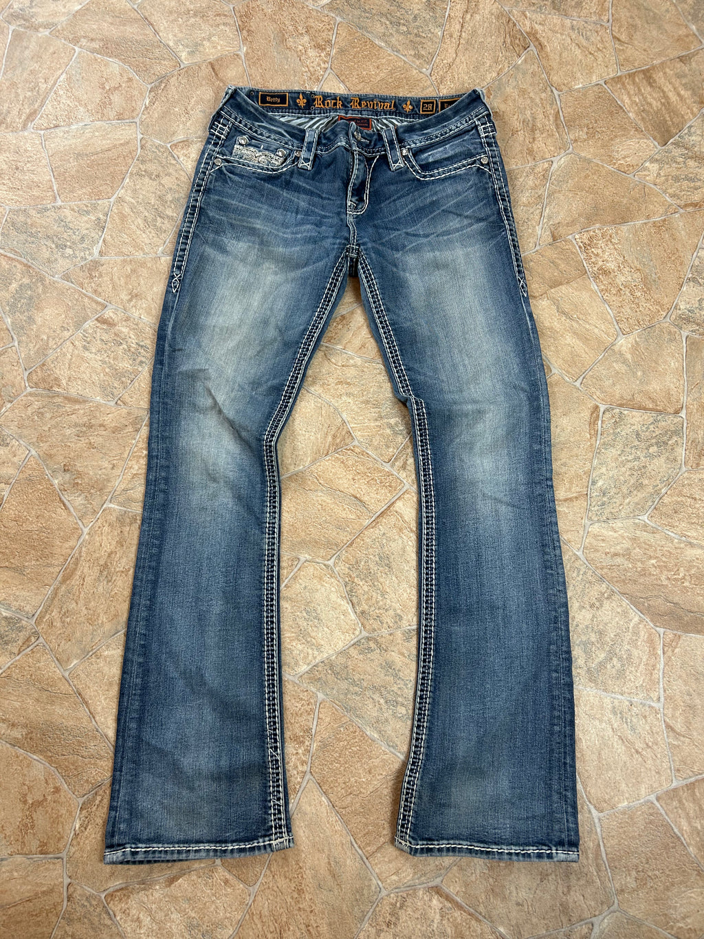 Rock Revival Vintage Flared Jeans Bootcut, M