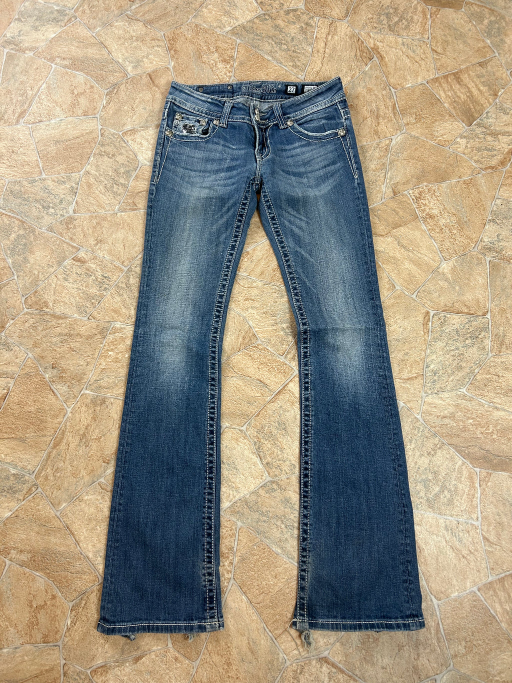 Miss Me Vintage Flared Jeans Bootcut lowwaist, S
