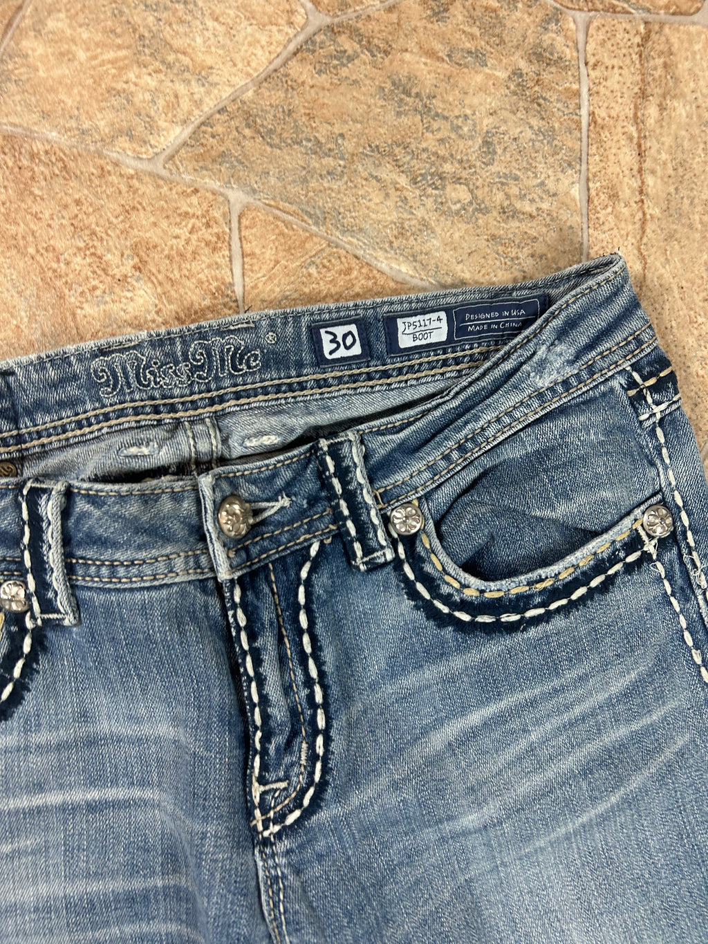 Miss Me Vintage Flared Jeans lowwaist, M
