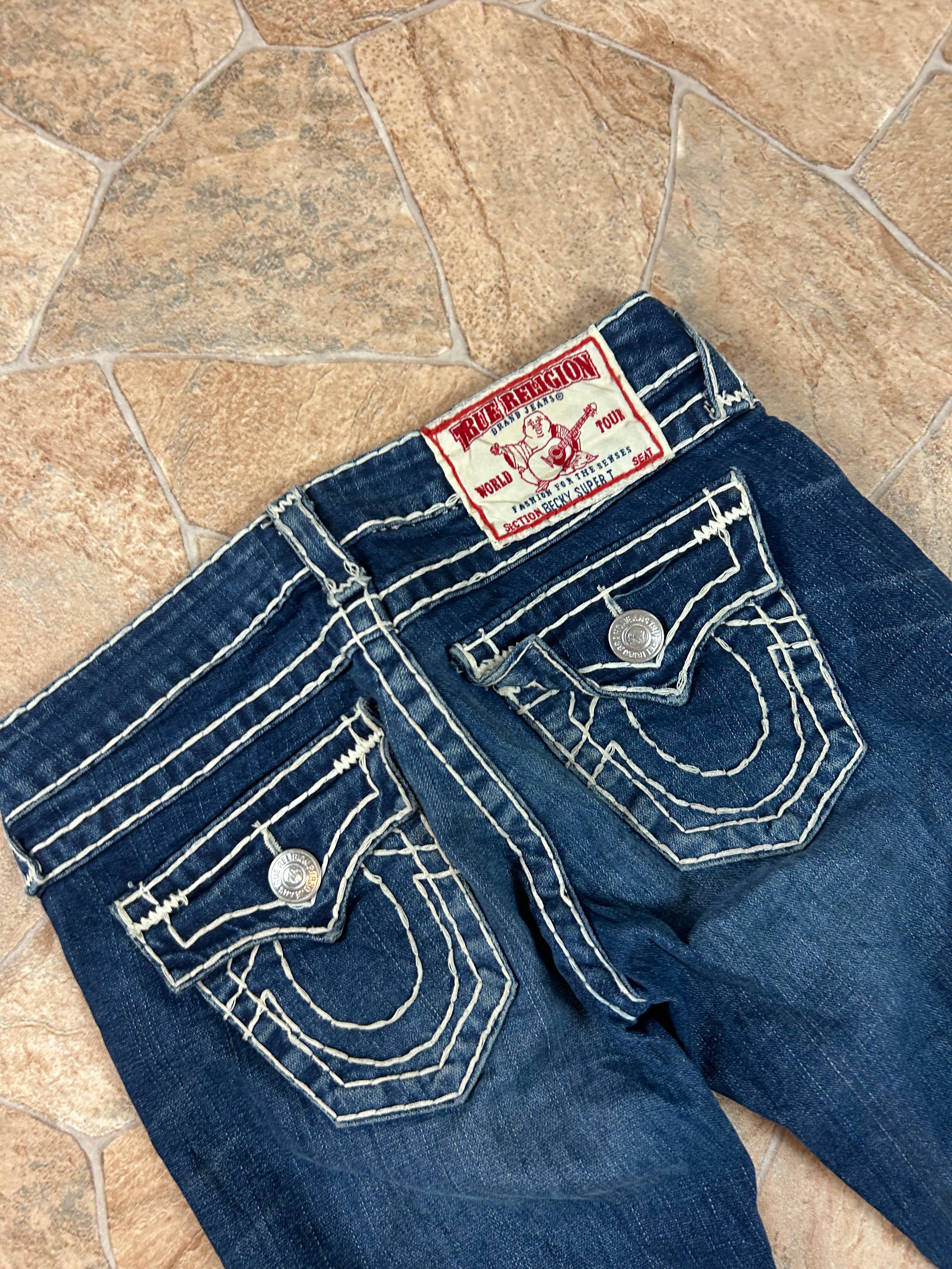 True Religion Vintage Jeans leichter Schlag lowwaist Becky Super T, S