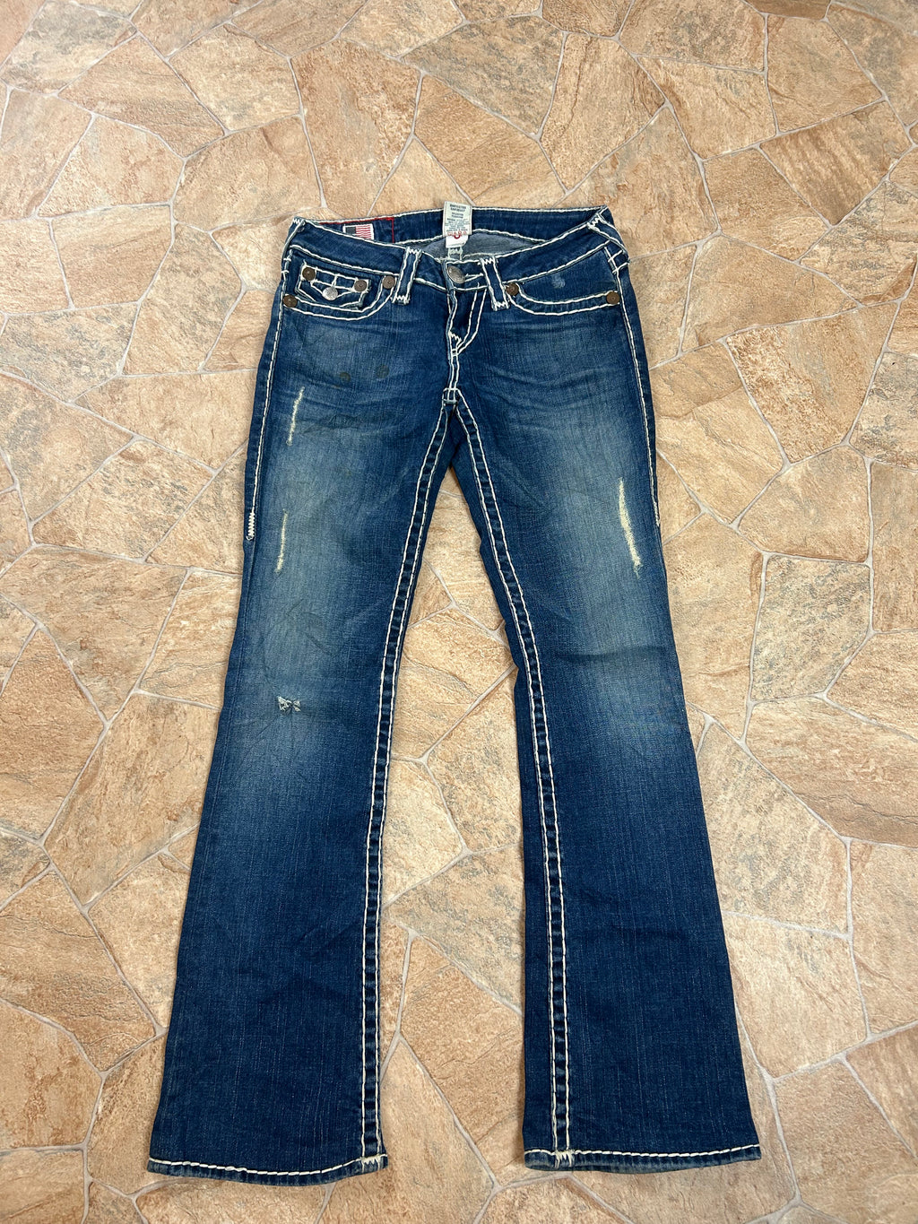 True Religion Vintage Jeans leichter Schlag lowwaist Becky Super T, S