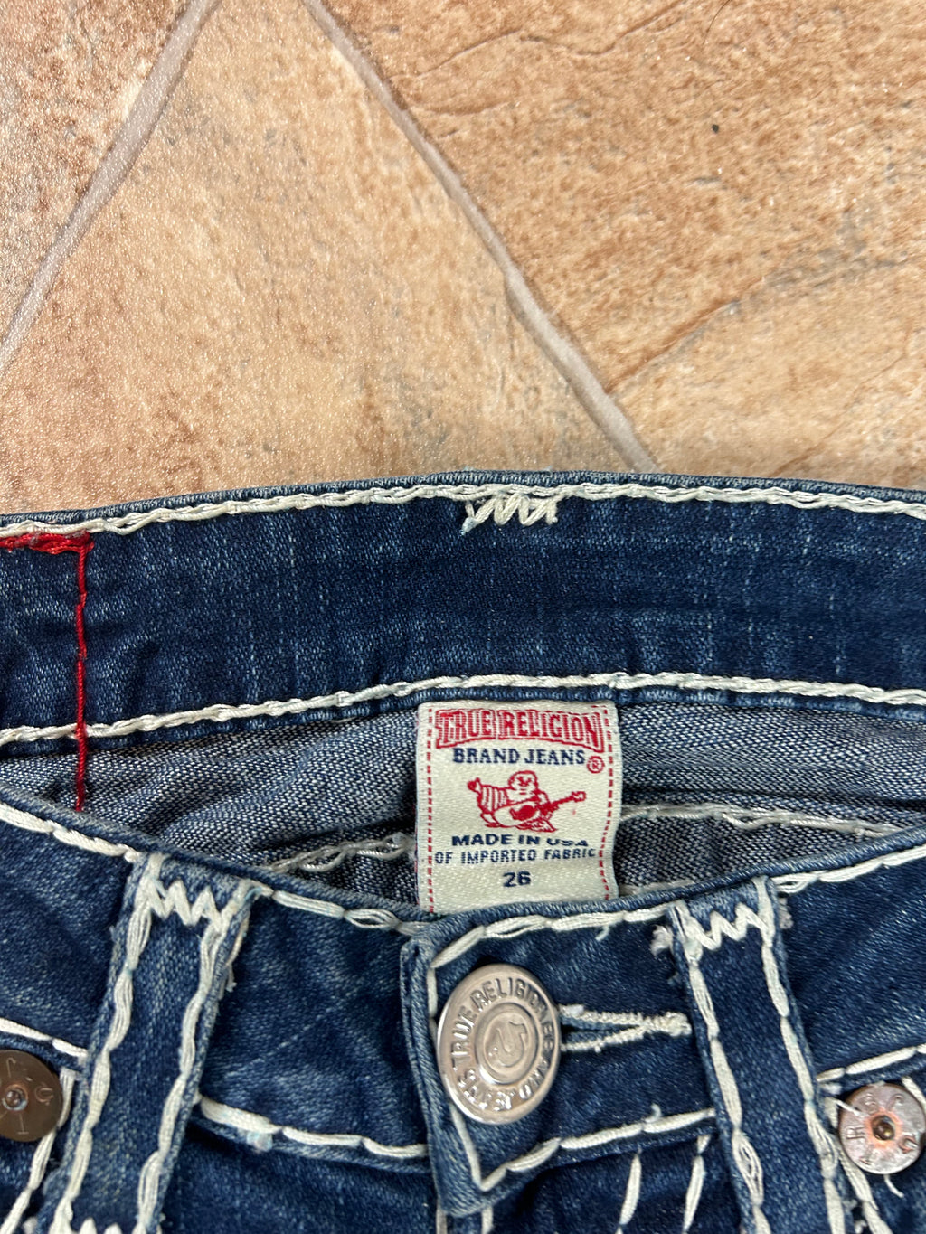 True Religion Vintage Jeans leichter Schlag lowwaist Becky Super T, S