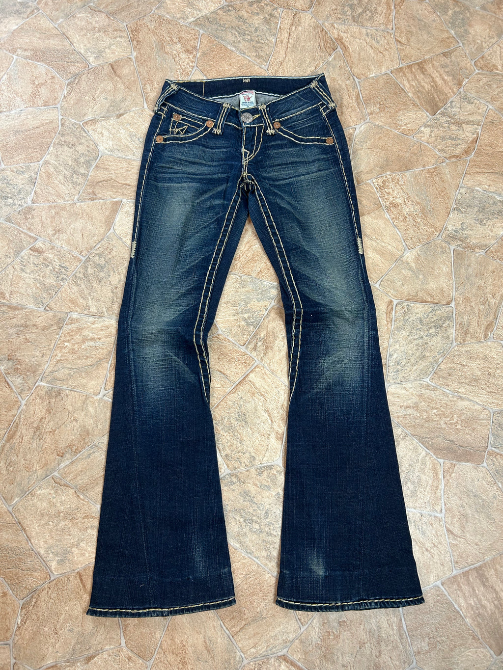 True Religion Vintage Flared Jeans Bootcut lowwaist Joey Super T, XS