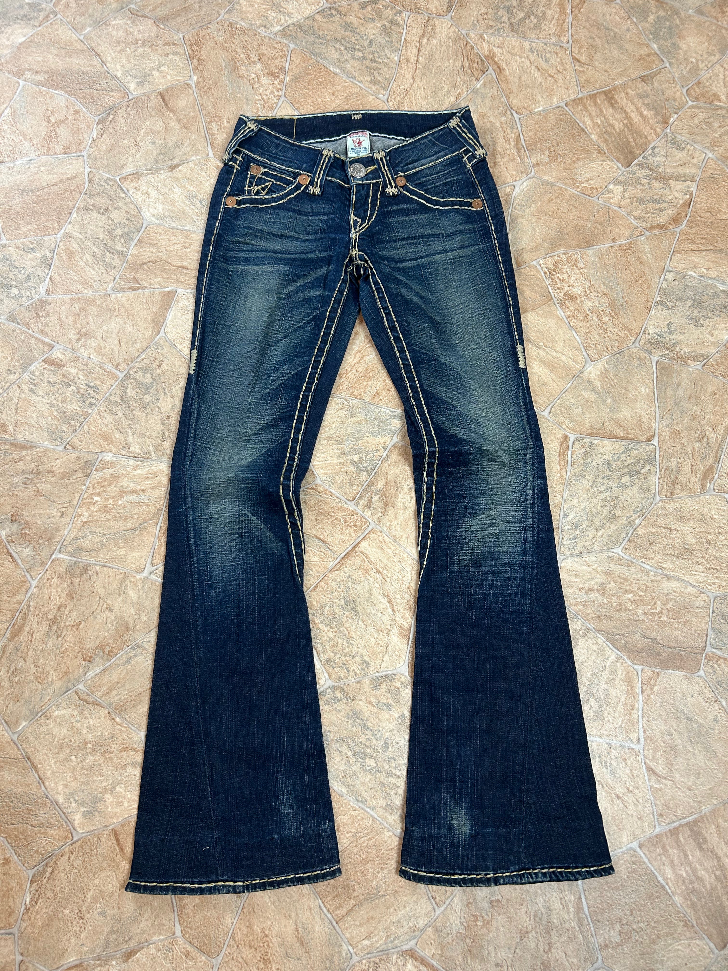 True Religion Vintage Flared Jeans Bootcut lowwaist Joey Super T, XS
