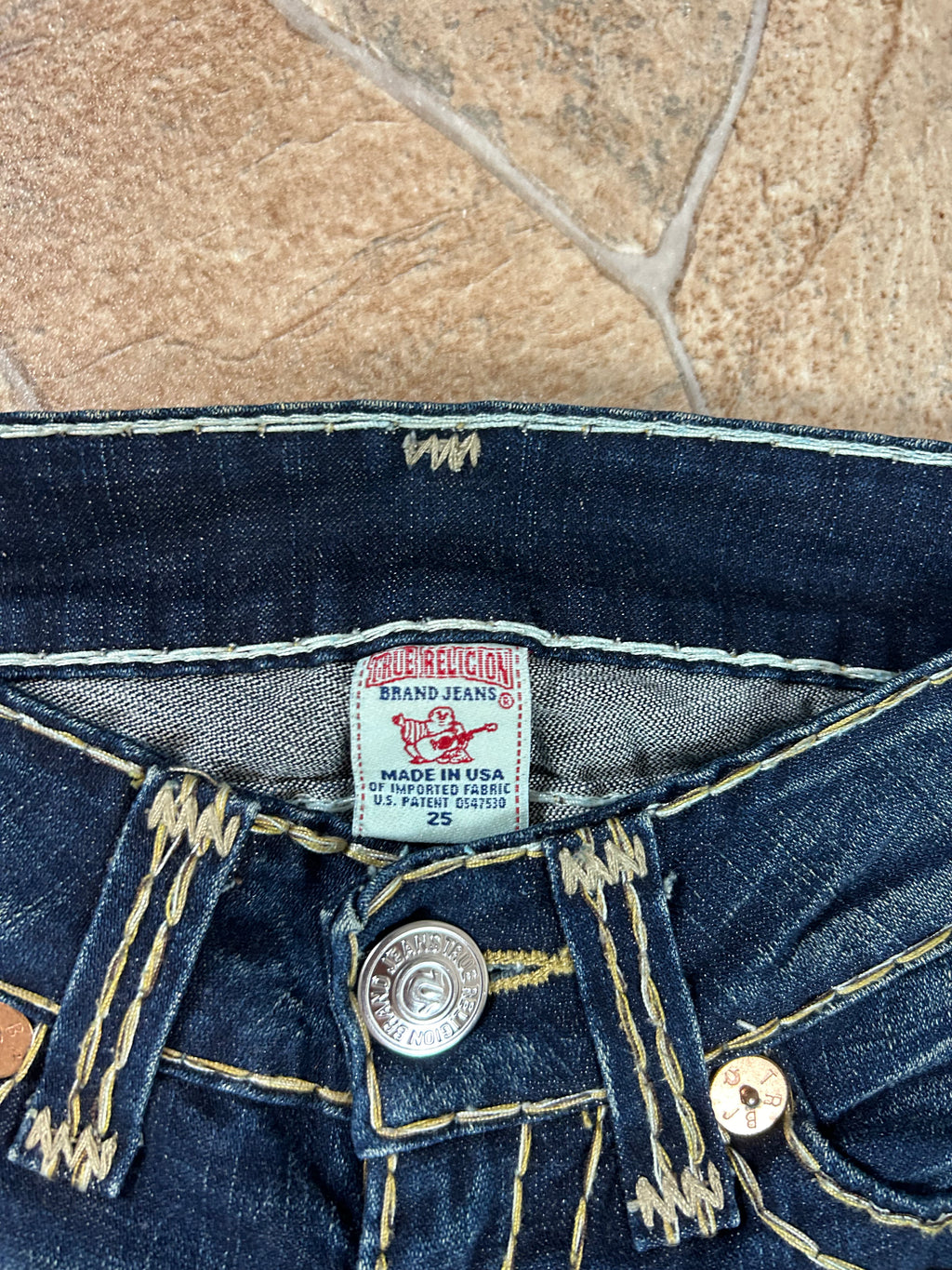 True Religion Vintage Flared Jeans Bootcut lowwaist Joey Super T, XS