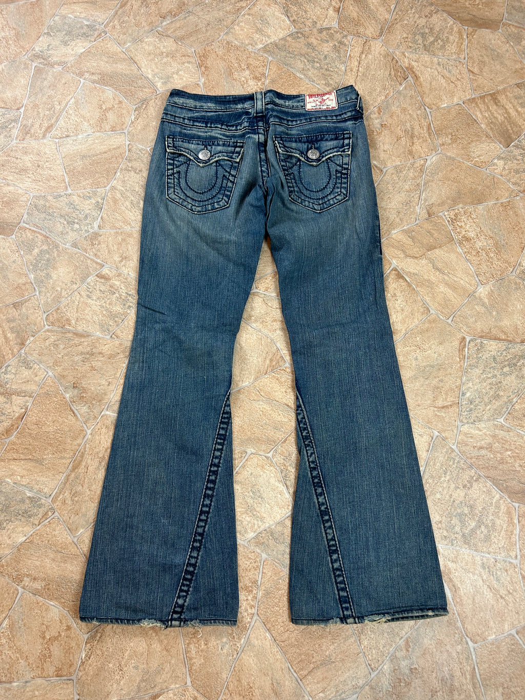 True Religion Vintage Flared Jeans Bootcut lowwaist Joey Big T, S