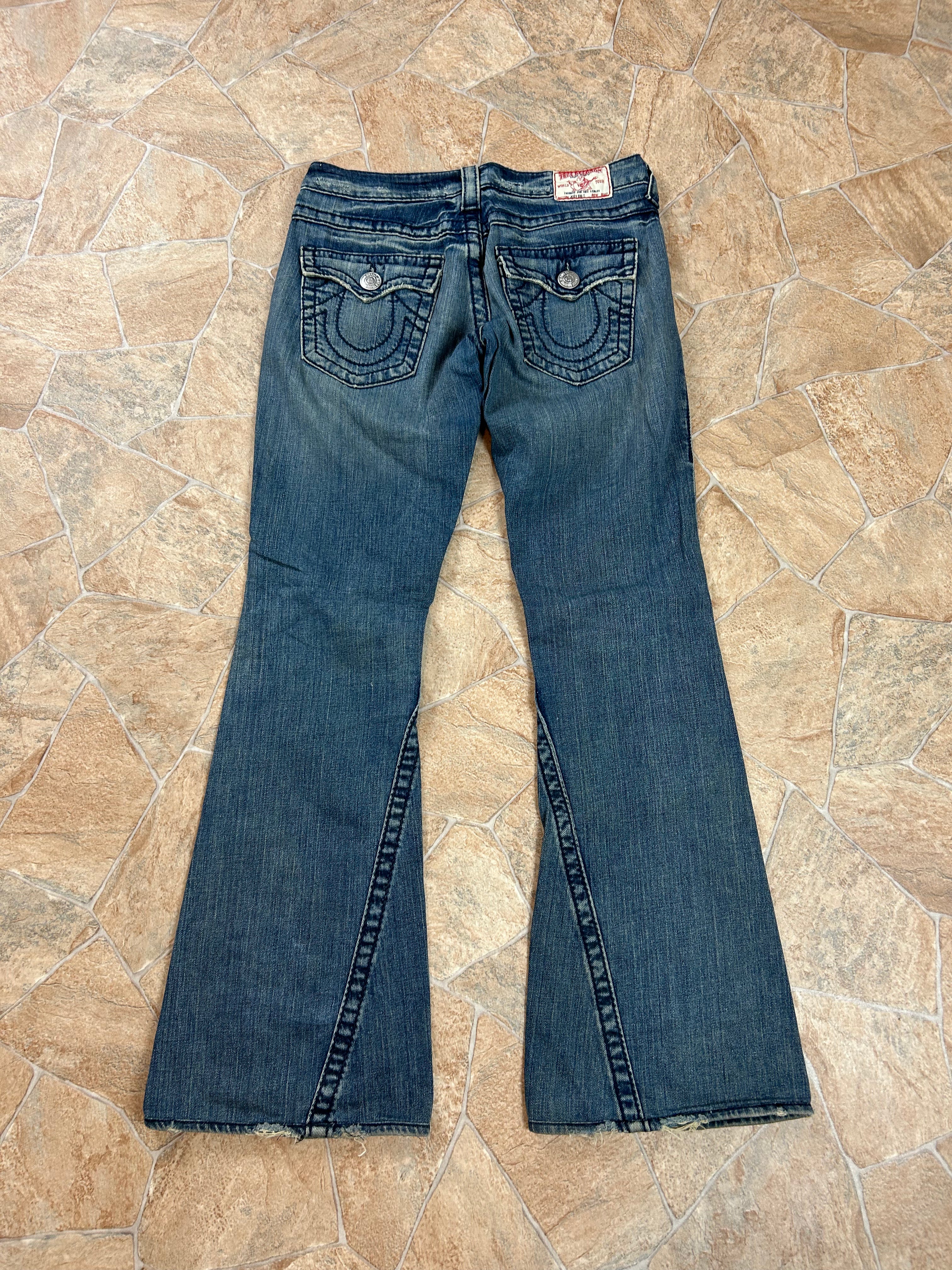 True Religion Vintage Flared Jeans Bootcut lowwaist Joey Big T, S
