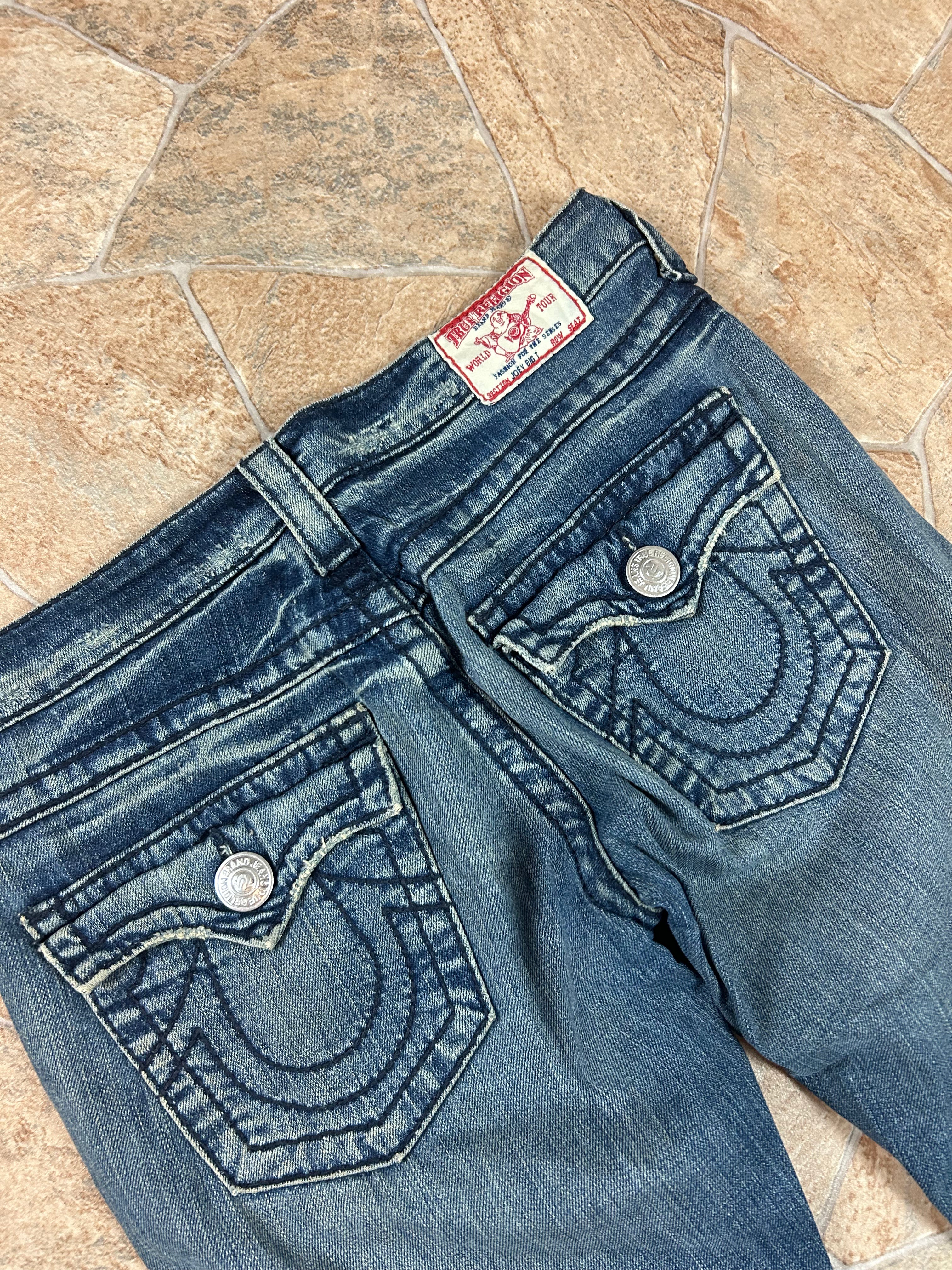 True Religion Vintage Flared Jeans Bootcut lowwaist Joey Big T, S