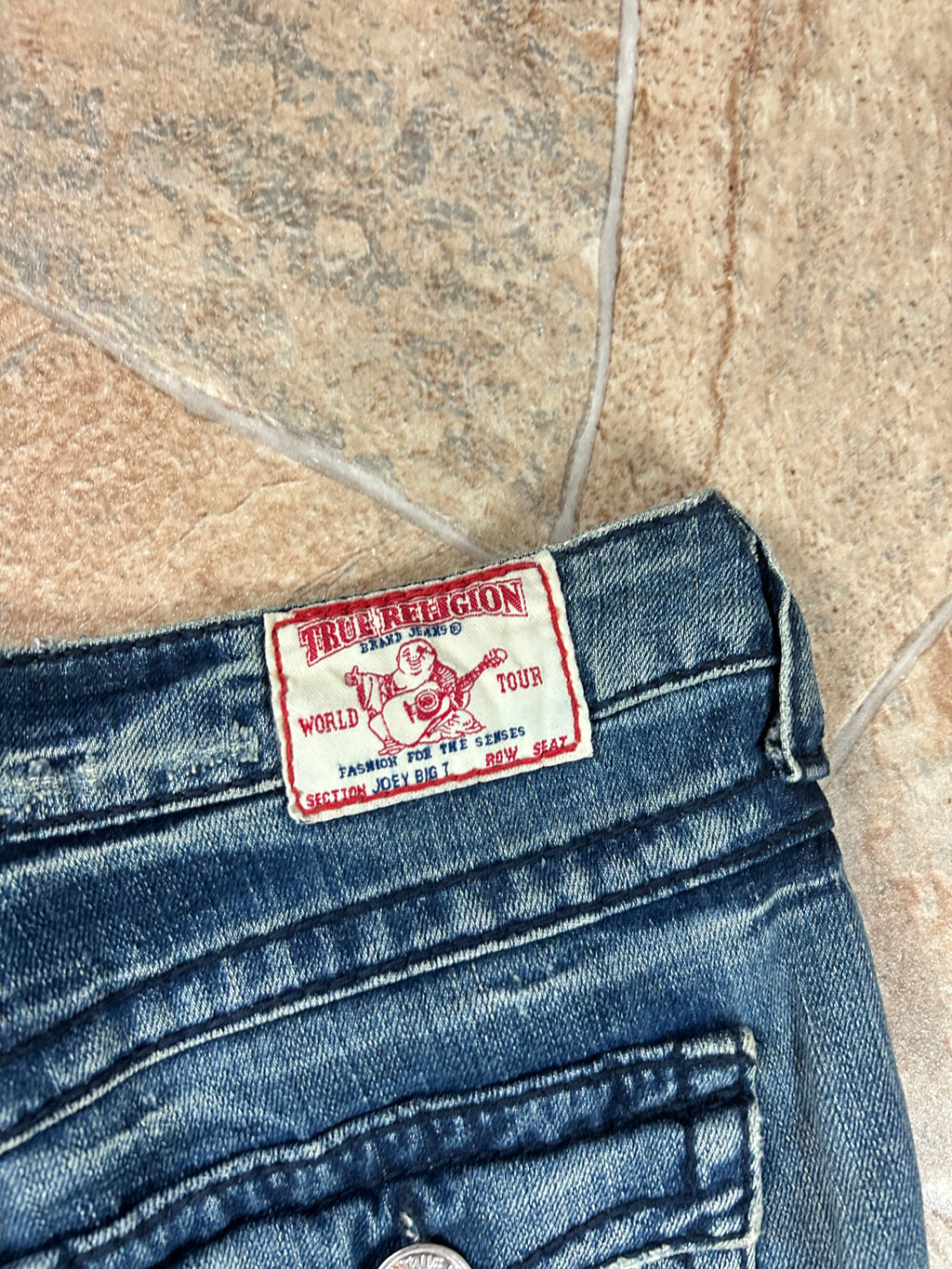 True Religion Vintage Flared Jeans Bootcut lowwaist Joey Big T, S