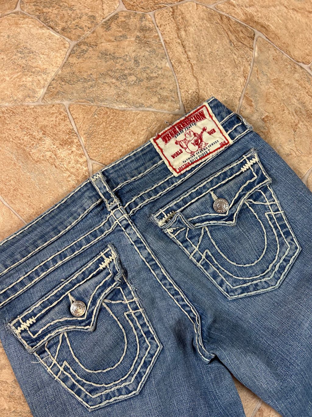 True Religion Vintage Straight Jeans Bootcut lowwaist Billy Super T, M