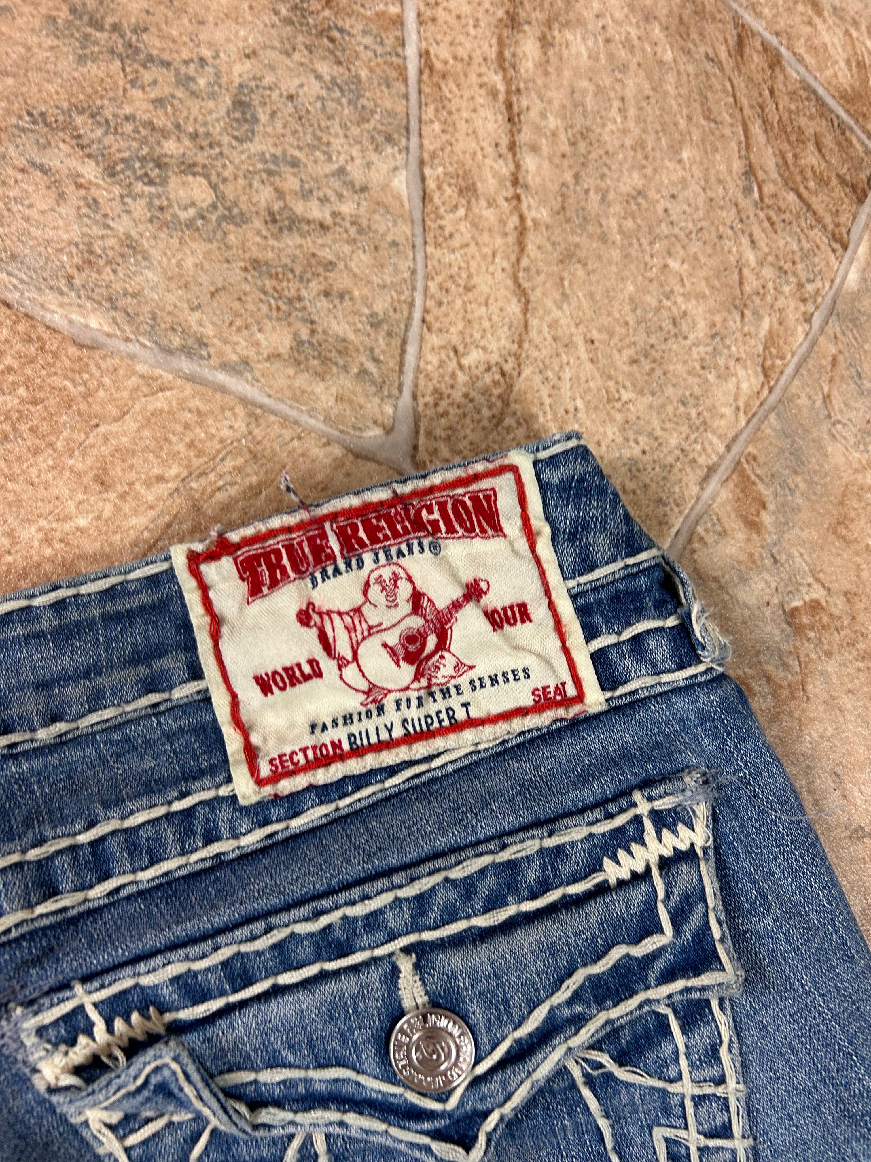 True Religion Vintage Straight Jeans Bootcut lowwaist Billy Super T, M