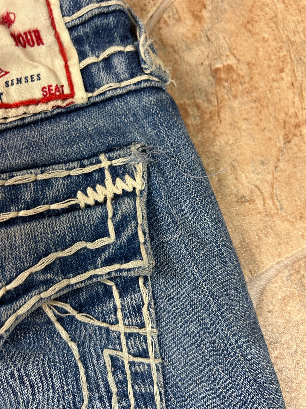 True Religion Vintage Straight Jeans Bootcut lowwaist Billy Super T, M