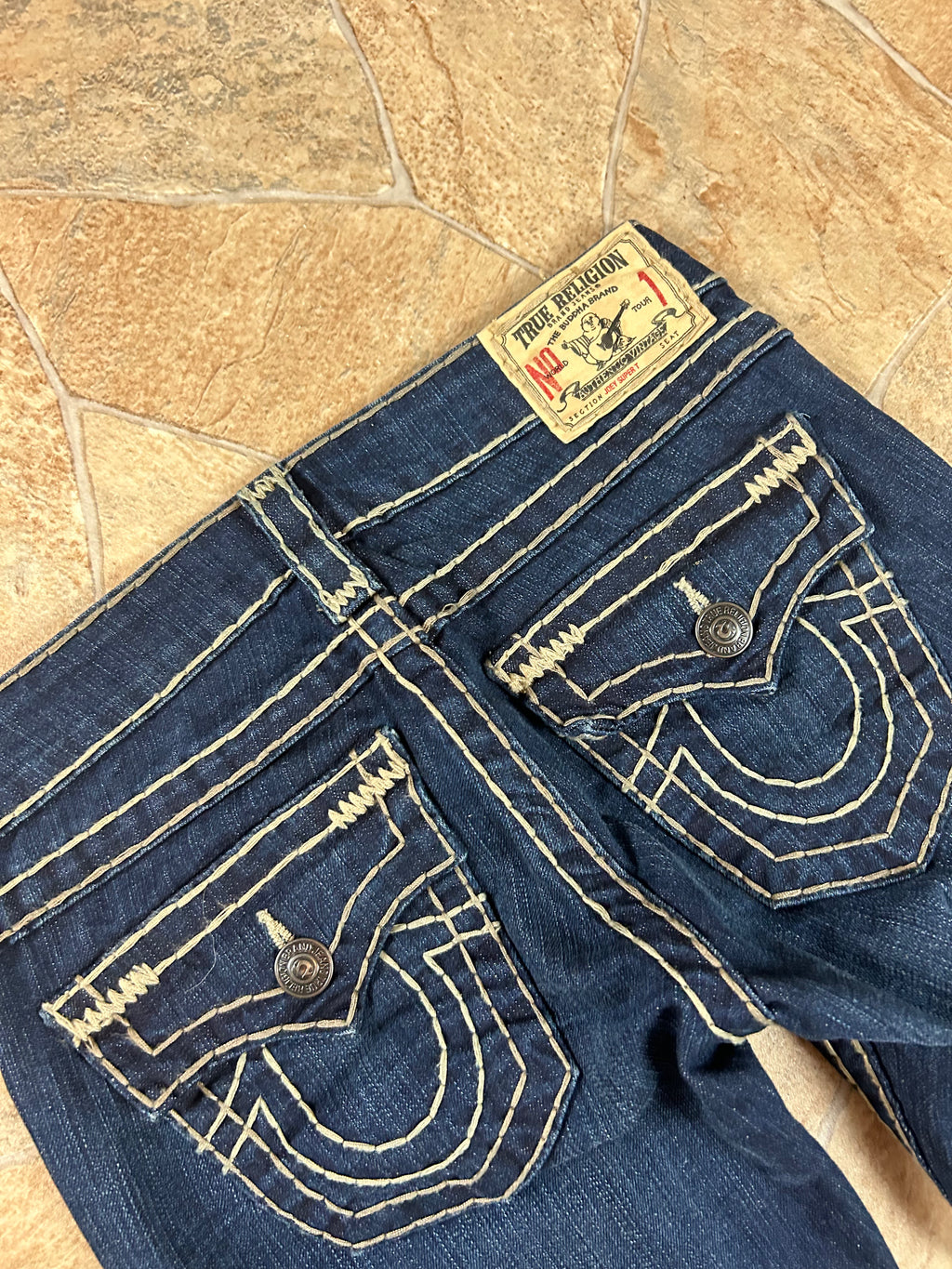 True Religion Vintage Flared Jeans Bootcut lowwaist Joey Super T, XS