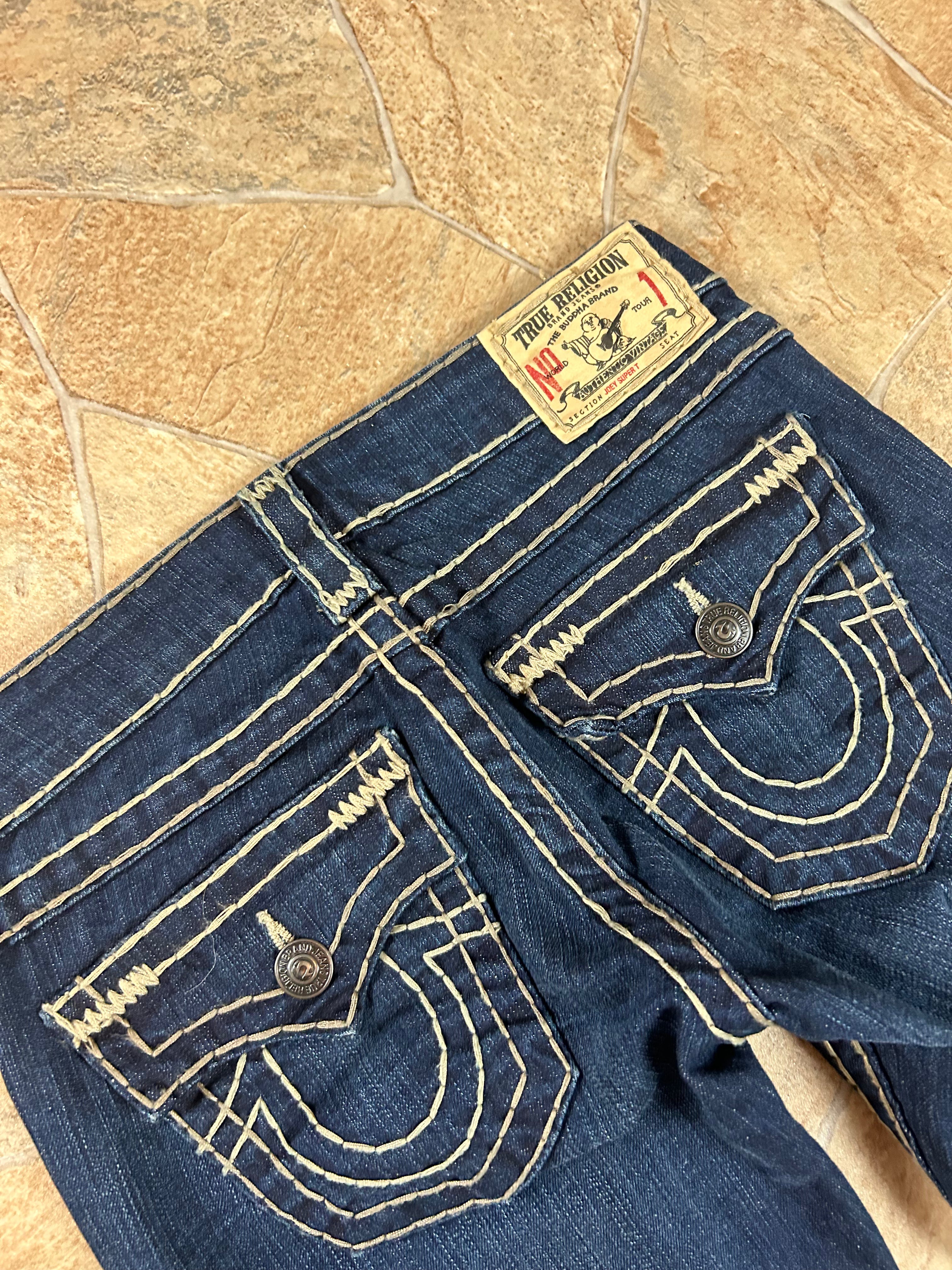 True Religion Vintage Flared Jeans Bootcut lowwaist Joey Super T, XS
