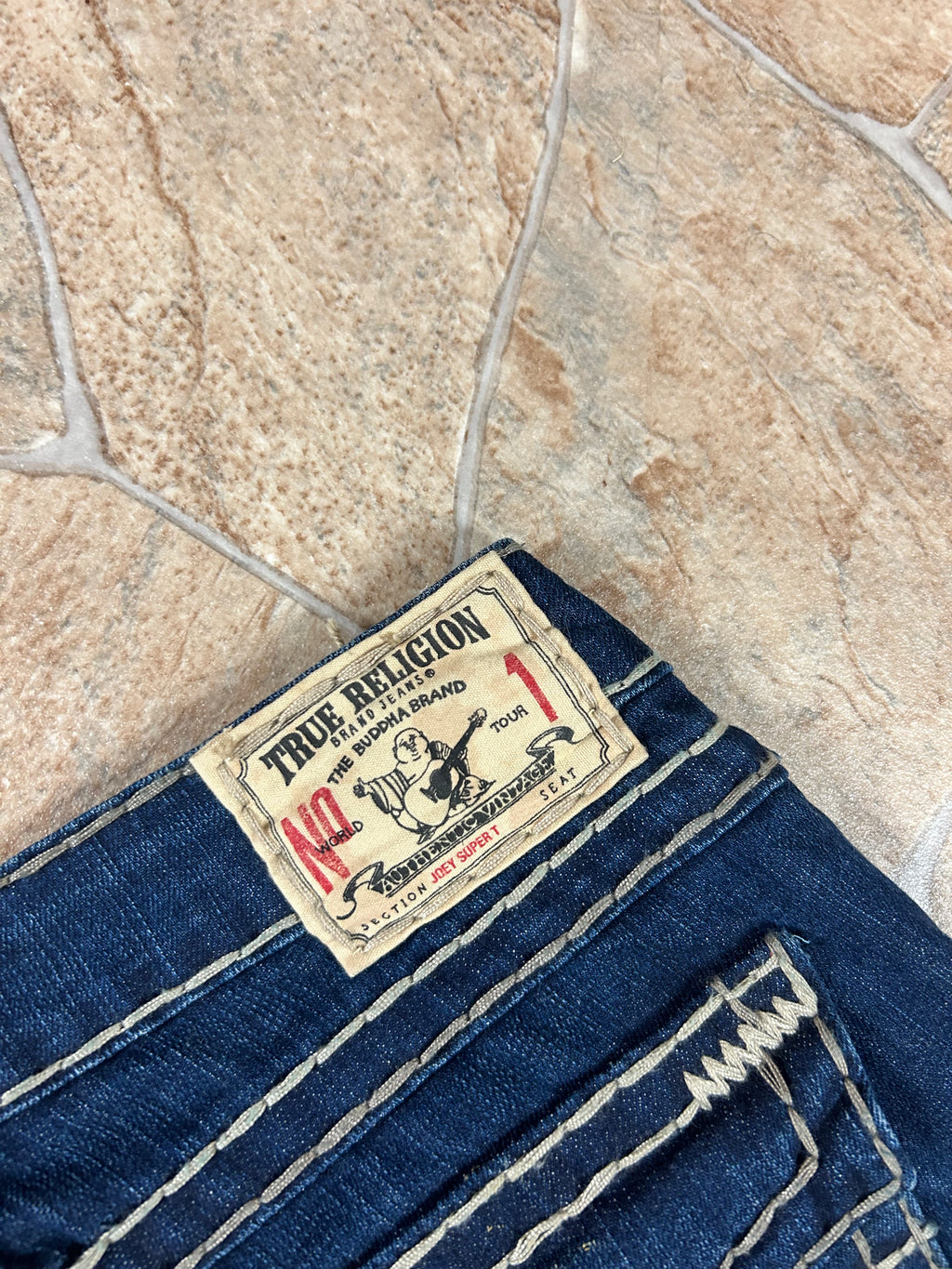 True Religion Vintage Flared Jeans Bootcut lowwaist Joey Super T, XS