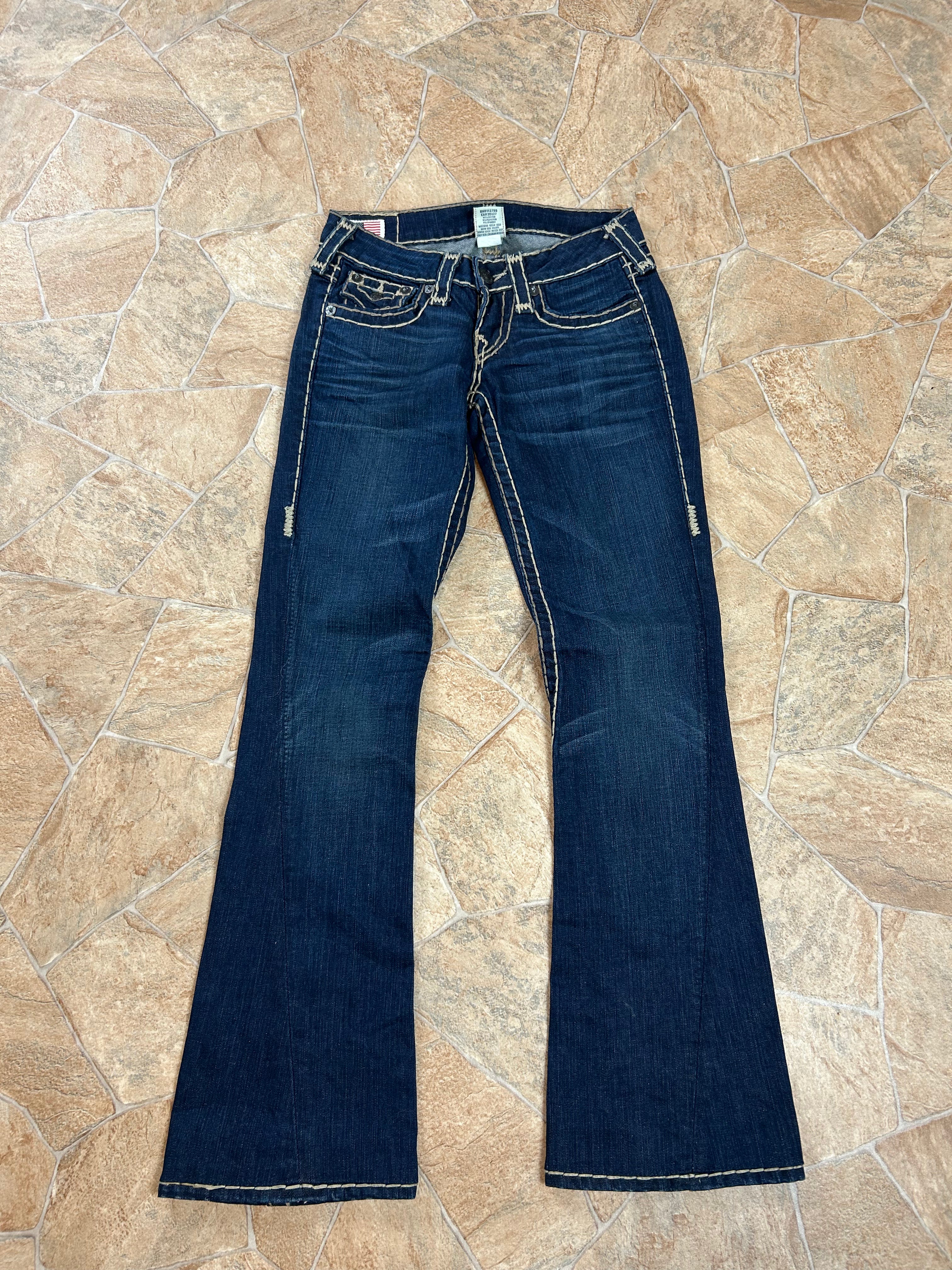True Religion Vintage Flared Jeans Bootcut lowwaist Joey Super T, XS