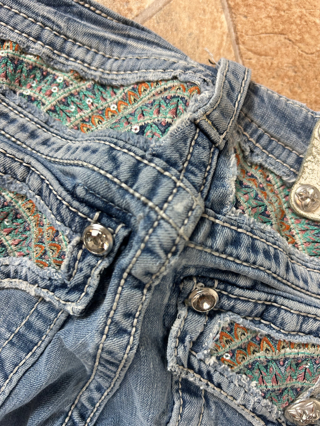 Miss Me Vintage Flared Jeans Bootcut lowwaist, XS
