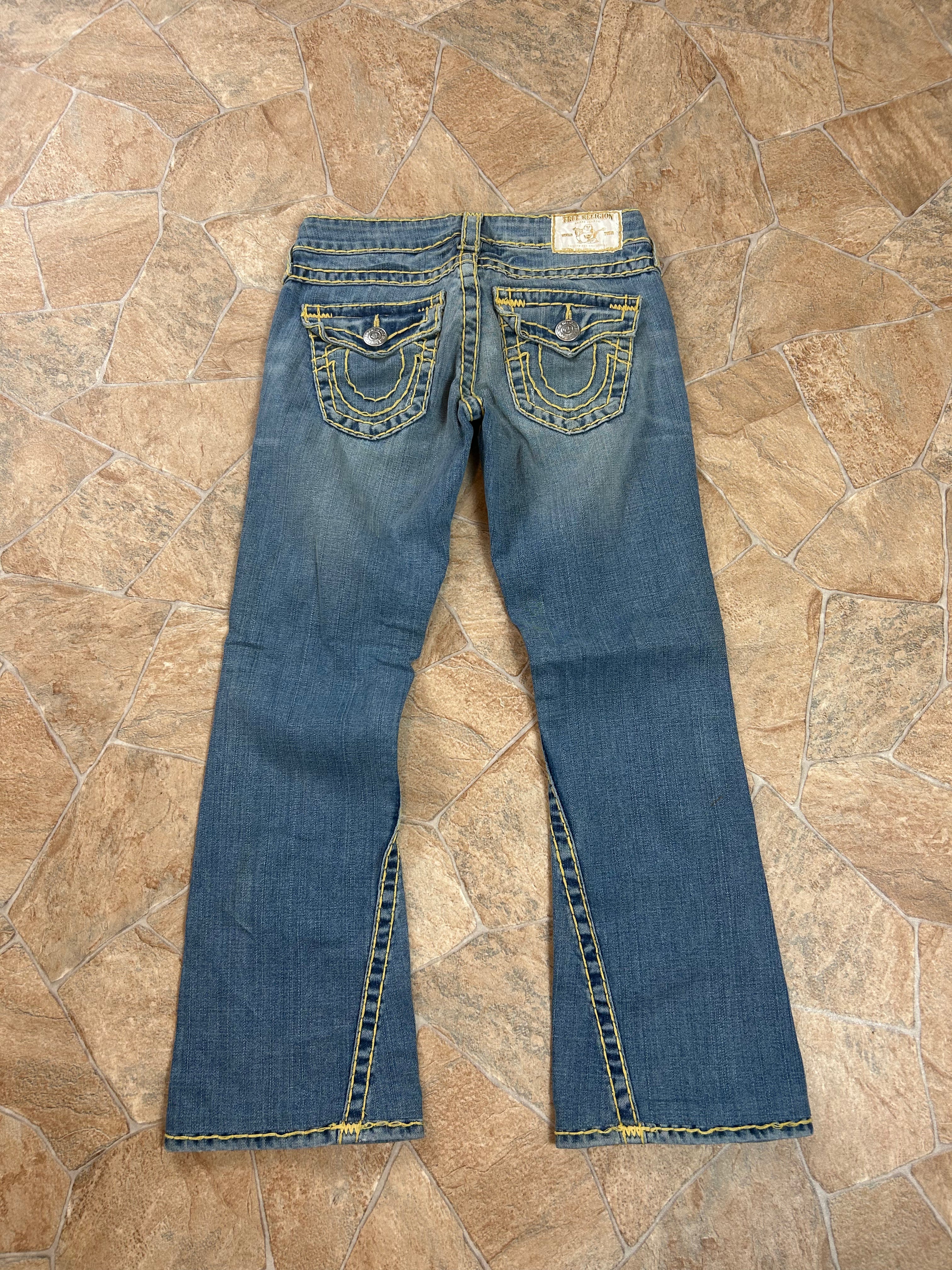 True Religion Vintage Flared Jeans Bootcut lowwaist Joey Super T, XS