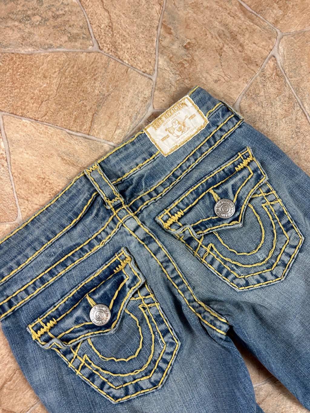True Religion Vintage Flared Jeans Bootcut lowwaist Joey Super T, XS