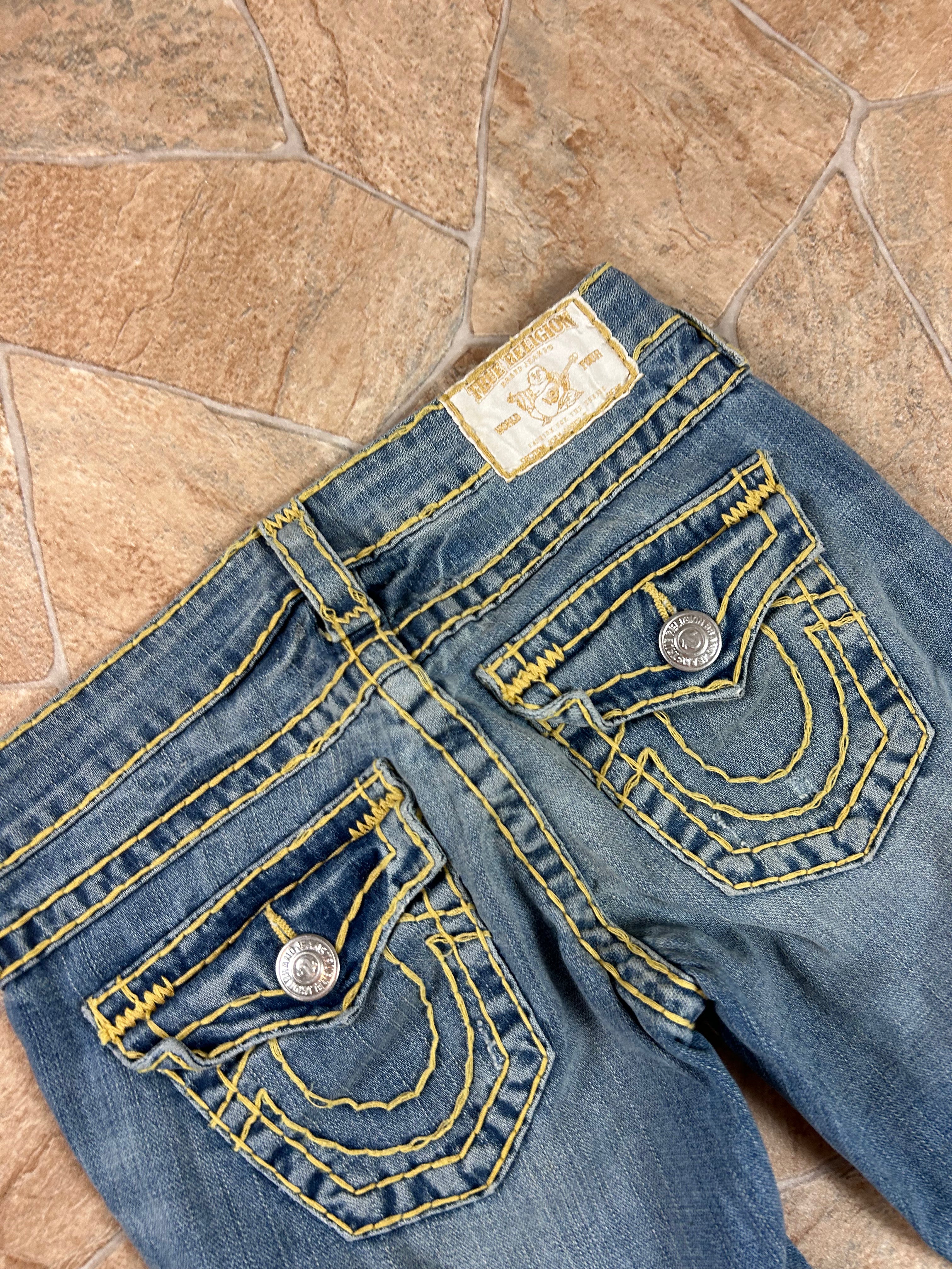 True Religion Vintage Flared Jeans Bootcut lowwaist Joey Super T, XS