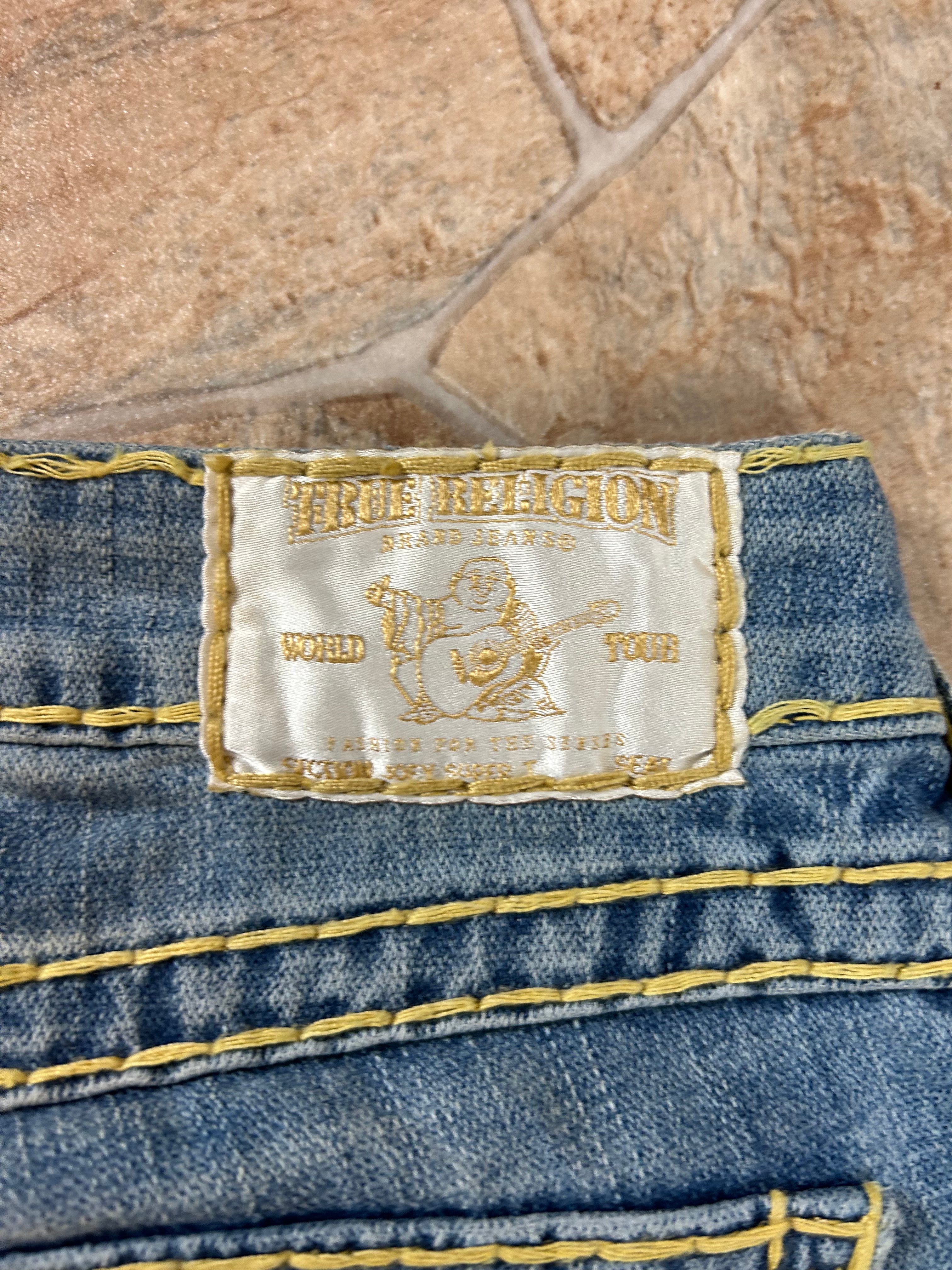 True Religion Vintage Flared Jeans Bootcut lowwaist Joey Super T, XS