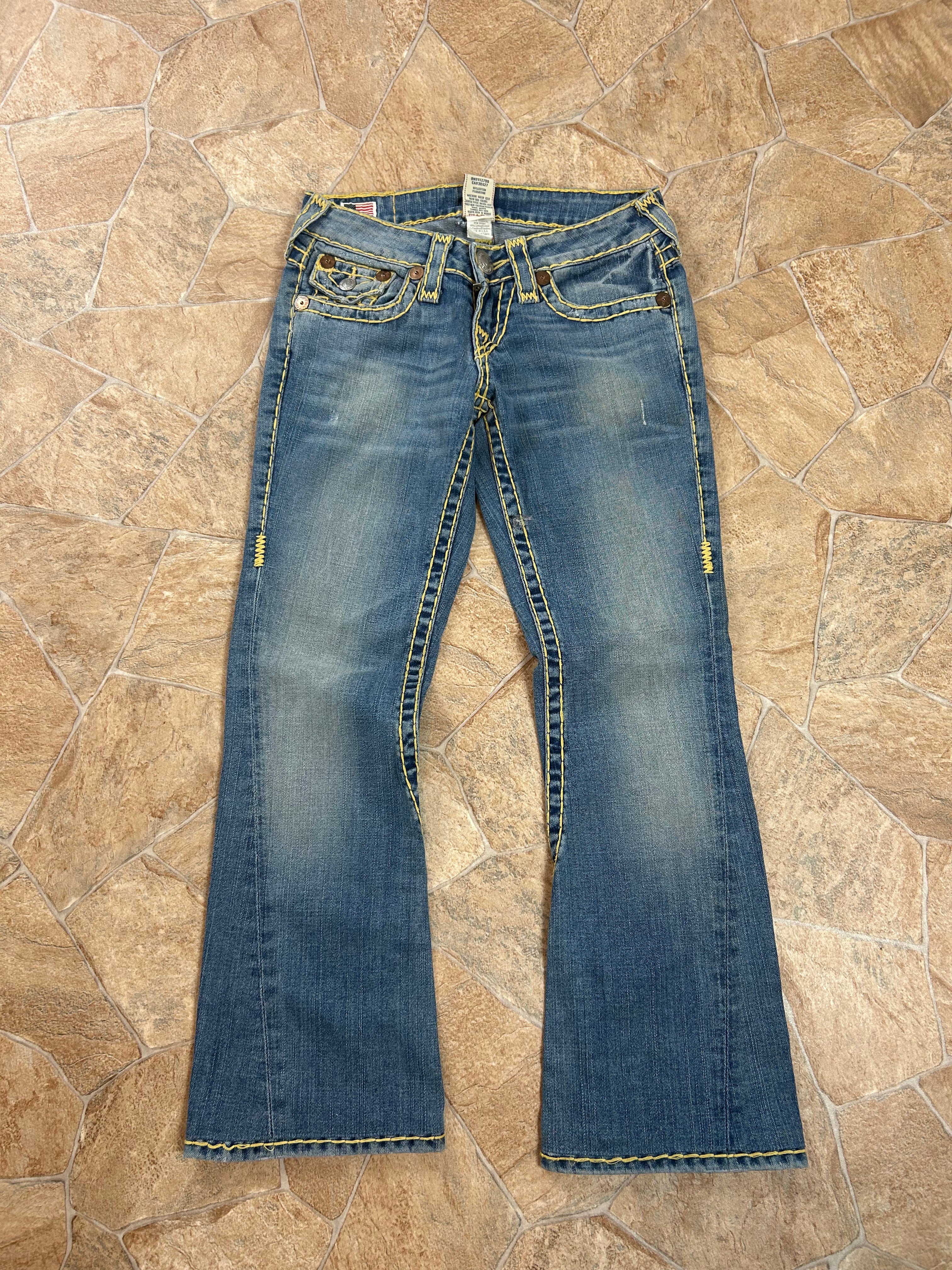 True Religion Vintage Flared Jeans Bootcut lowwaist Joey Super T, XS
