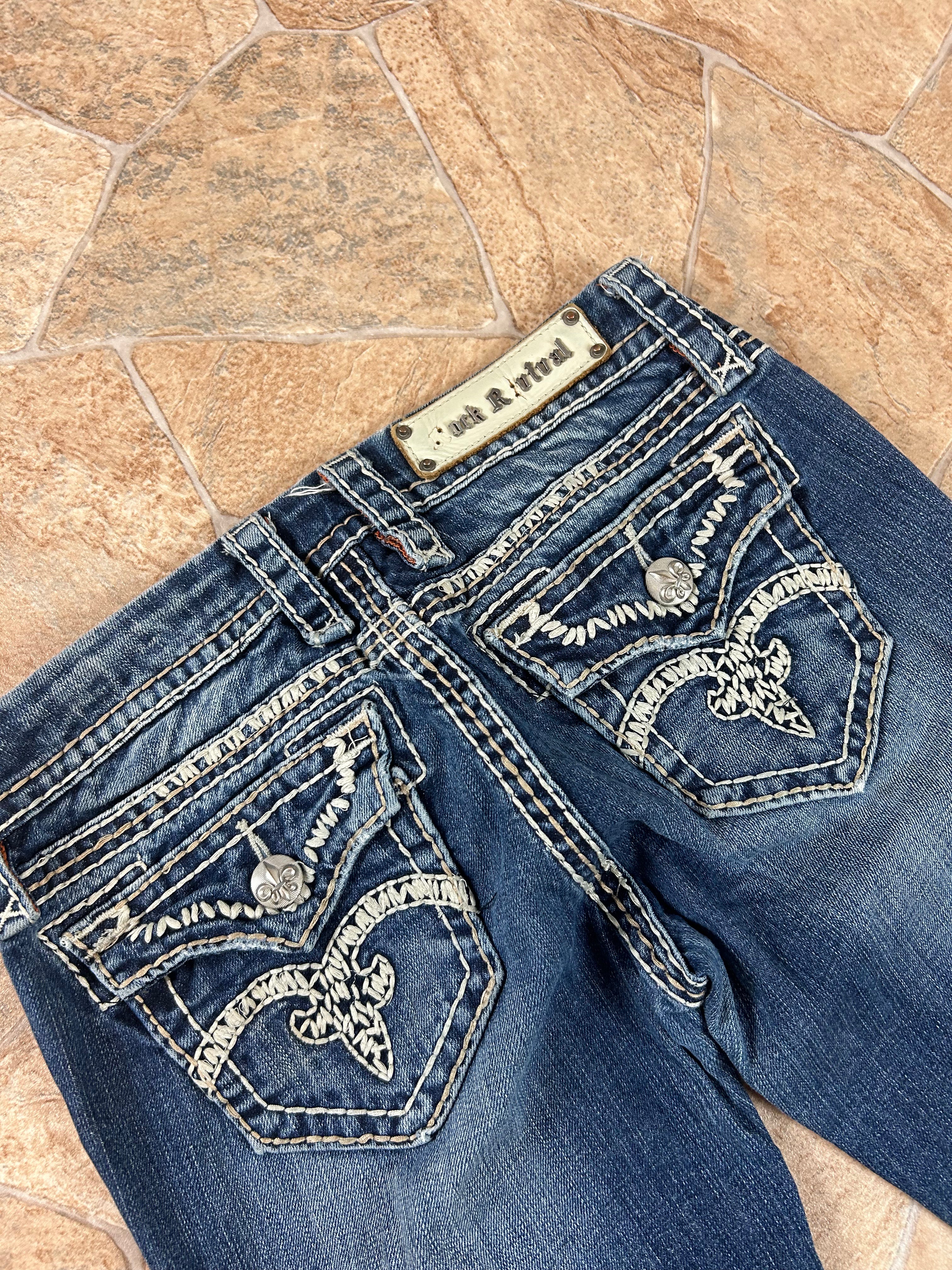 Rock Revival Vintage Flared Jeans Bootcut lowwaist, XS