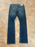 True Religion Vintage Straight Jeans Bootcut lowwaist Rainbow Billy, XS