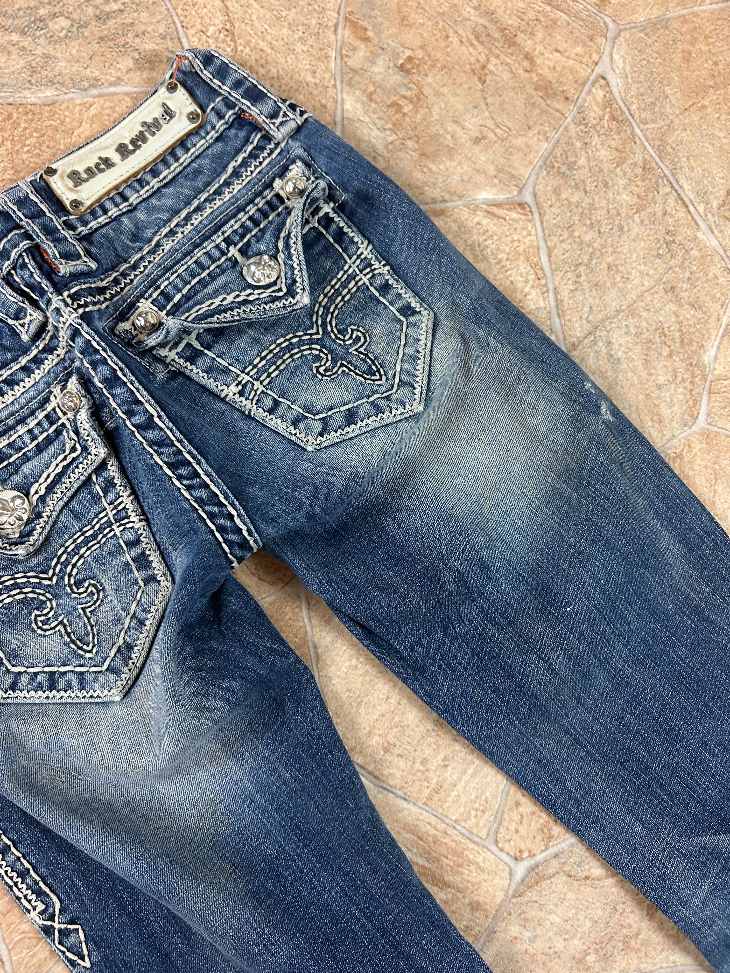 Rock Revival Vintage Flared Jeans Bootcut lowwaist, XS