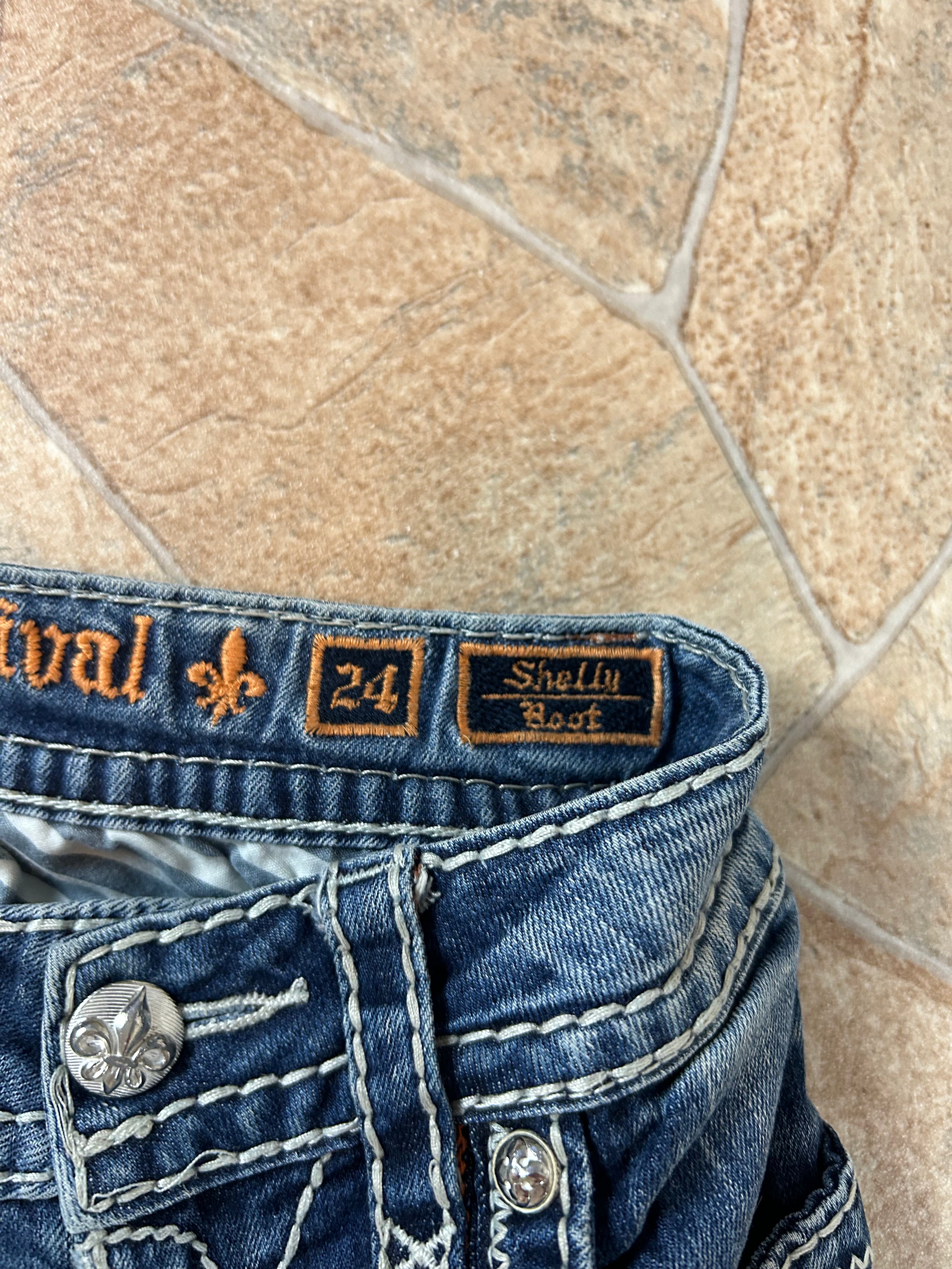 Rock Revival Vintage Flared Jeans Bootcut lowwaist, XS