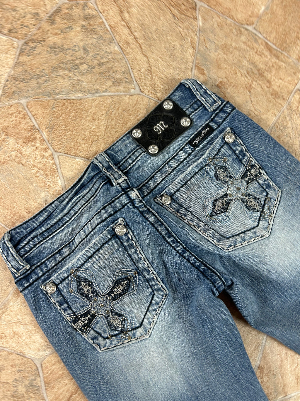 Miss Me Vintage Flared Jeans Bootcut lowwaist, S