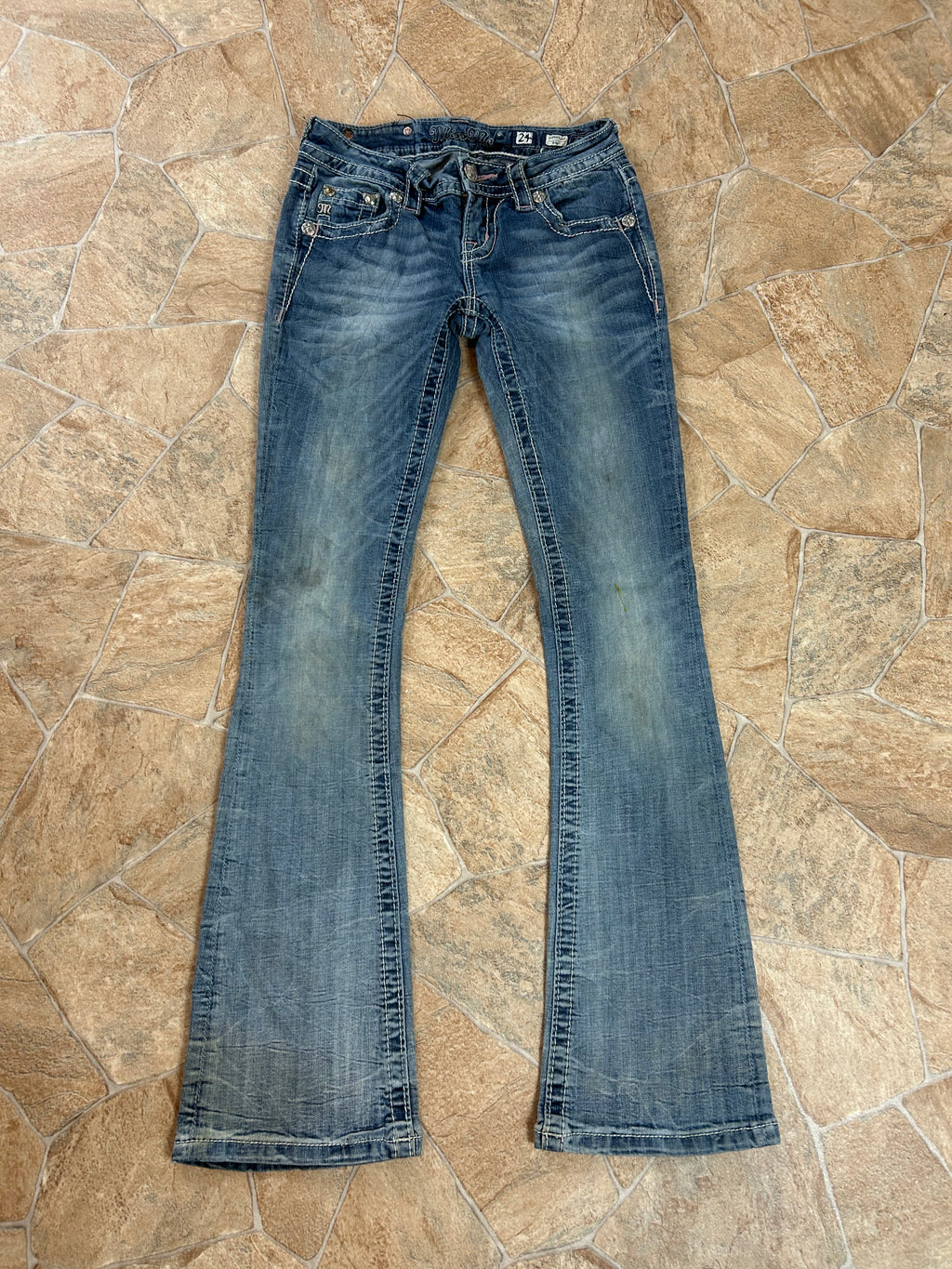 Miss Me Vintage Flared Jeans Bootcut lowwaist, XXS