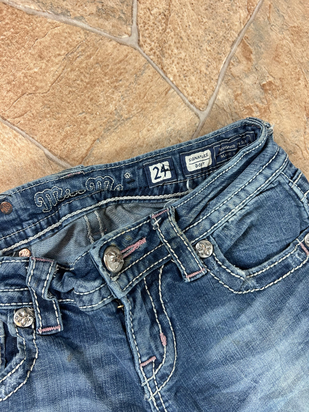 Miss Me Vintage Flared Jeans Bootcut lowwaist, XXS