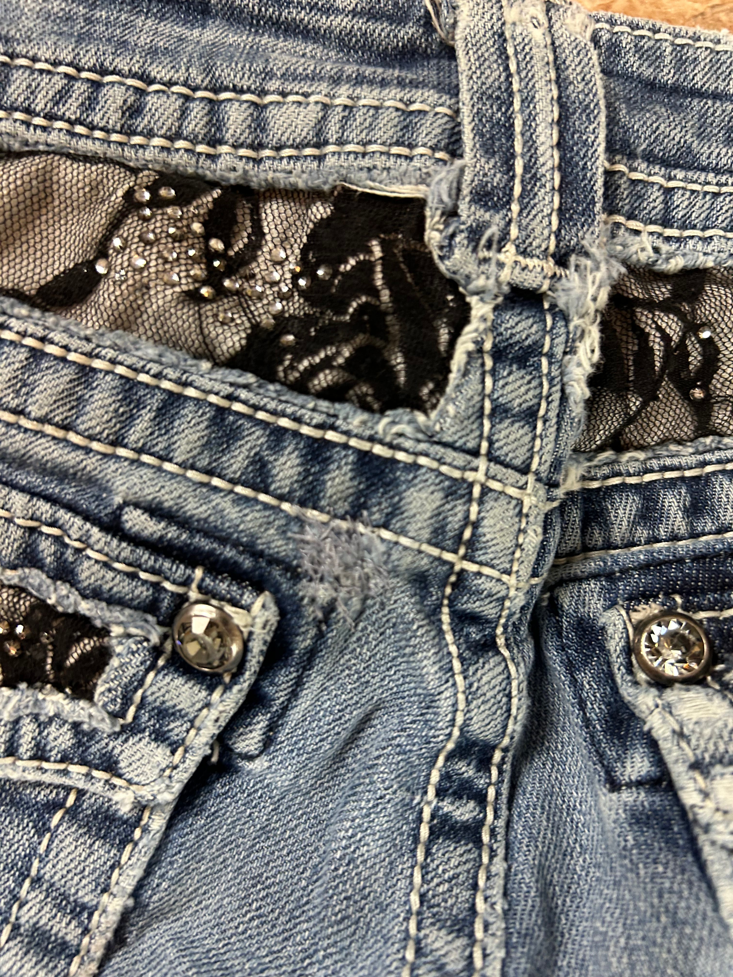 Miss Me Vintage Flared Jeans Bootcut lowwaist, S