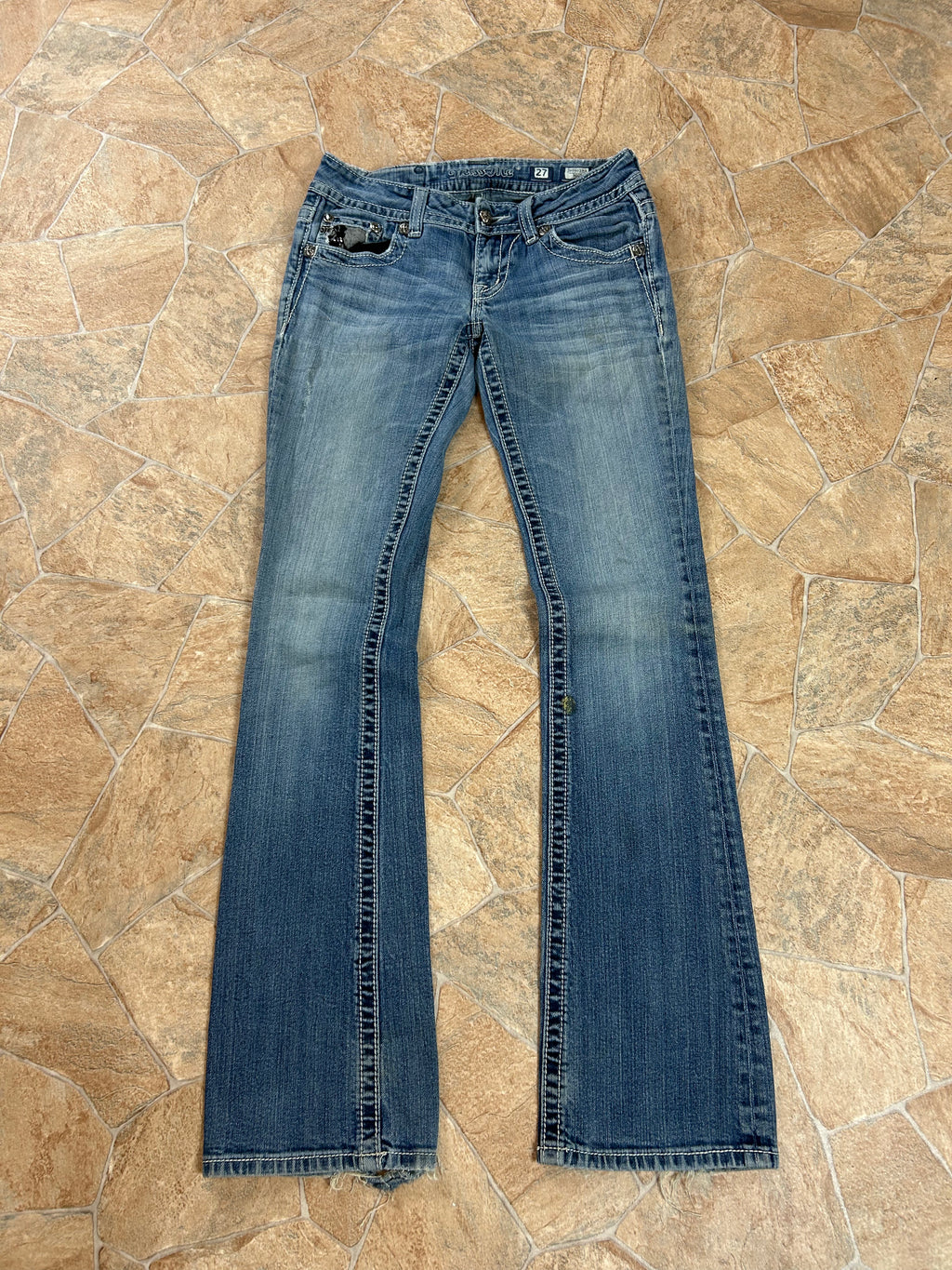 Miss Me Vintage Flared Jeans Bootcut lowwaist, S