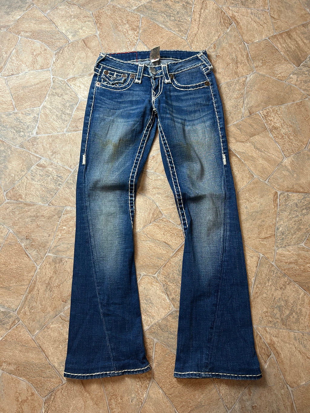 True Religion Vintage Flared Jeans Bootcut lowwaist Joey Super T, XS