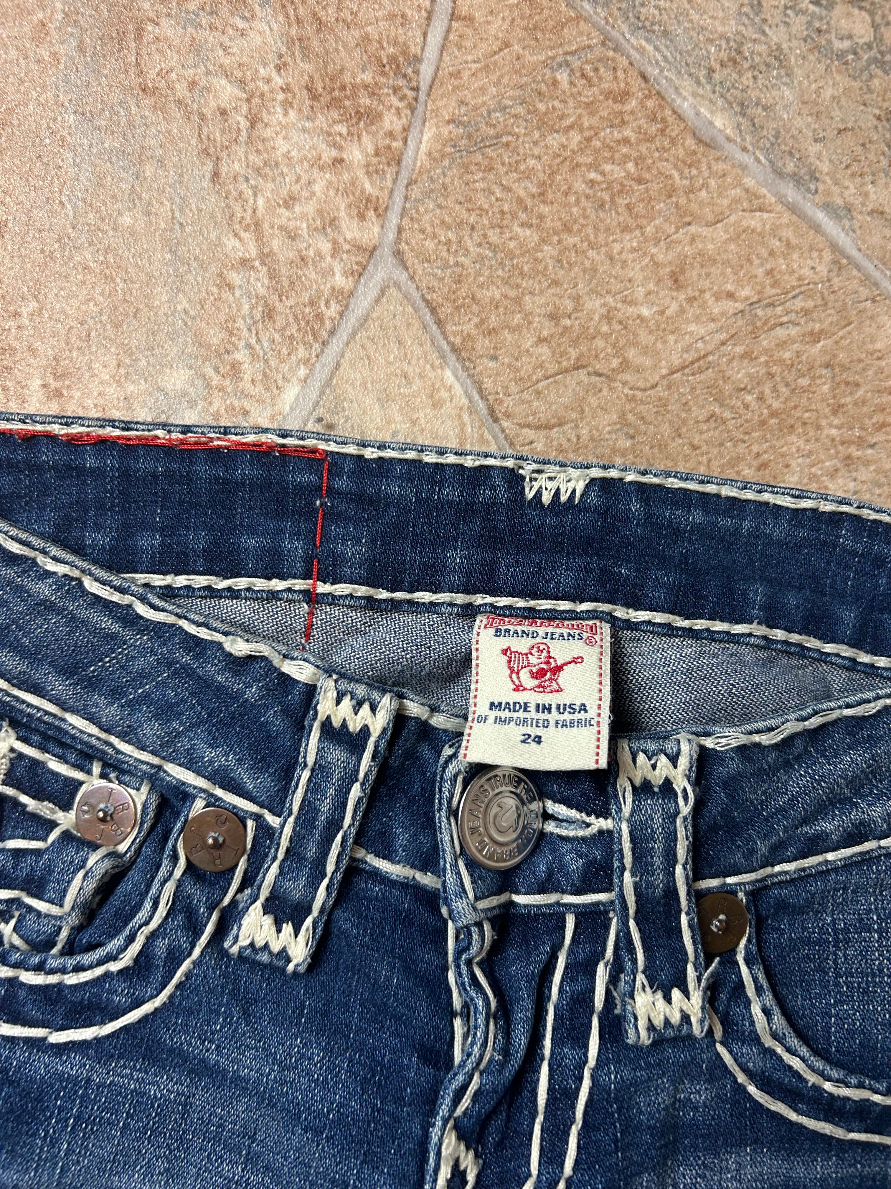 True Religion Vintage Flared Jeans Bootcut lowwaist Joey Super T, XS