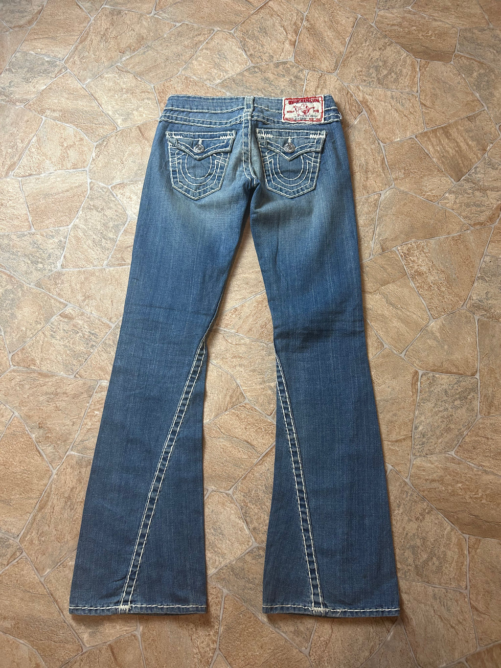 True Religion Vintage Flared Jeans Bootcut lowwaist Joey Super T, XS
