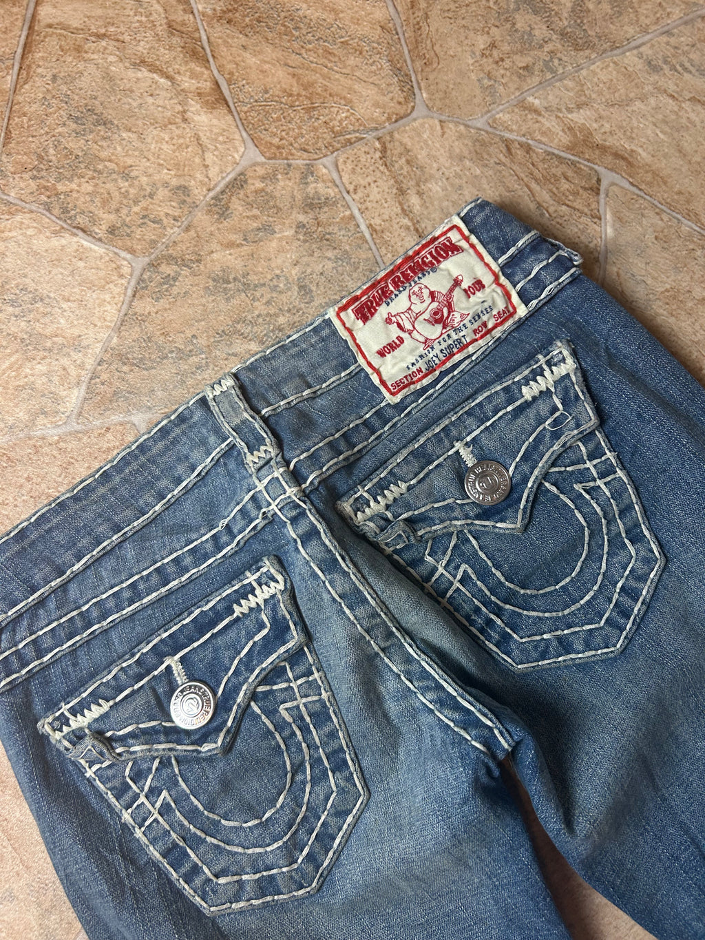 True Religion Vintage Flared Jeans Bootcut lowwaist Joey Super T, XS