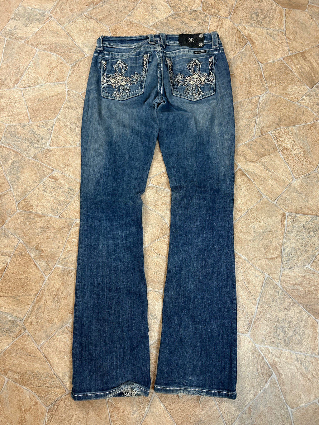 Miss Me Vintage Flared Jeans Bootcut Schlaghose, M