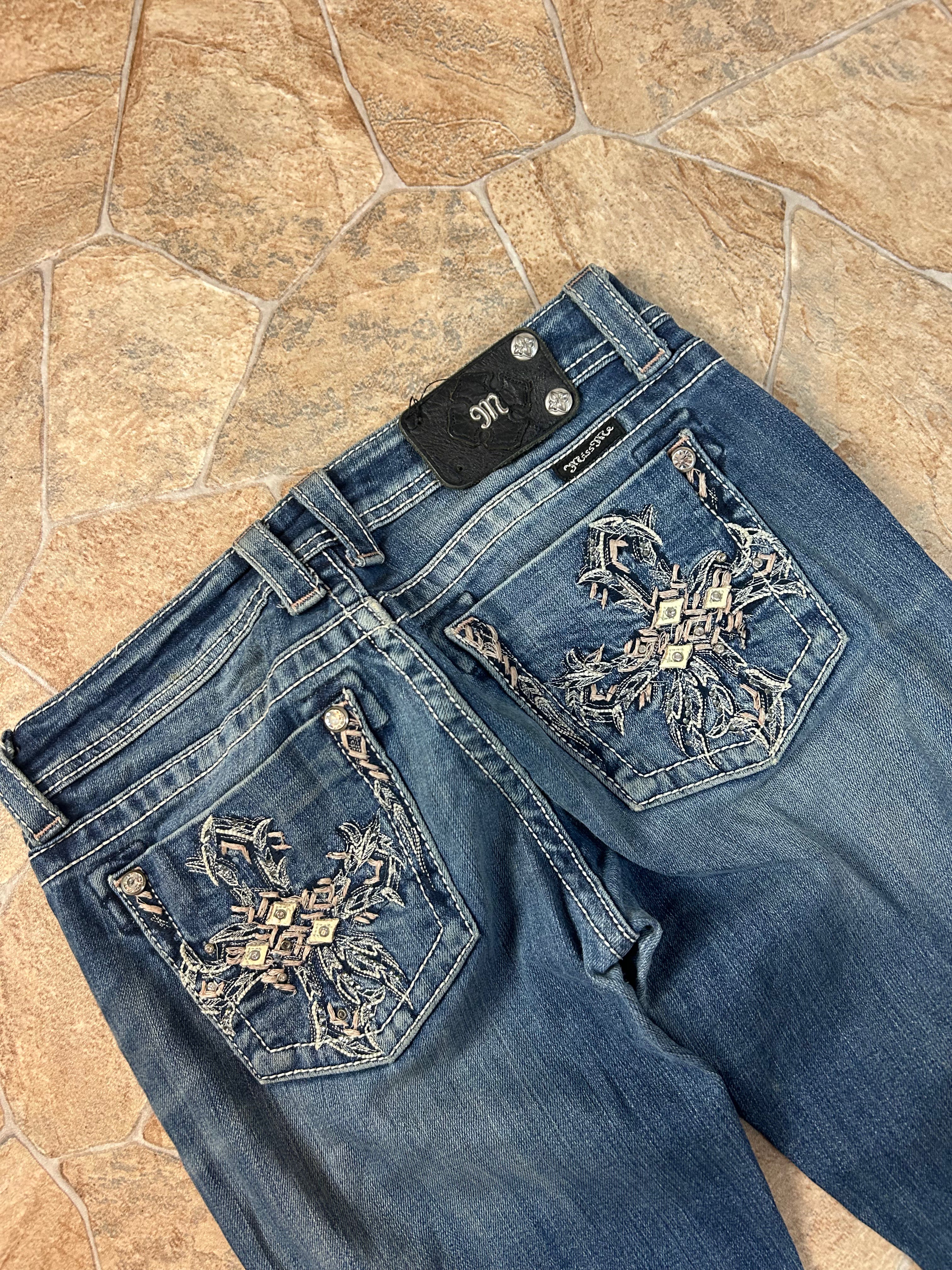Miss Me Vintage Flared Jeans Bootcut Schlaghose, M