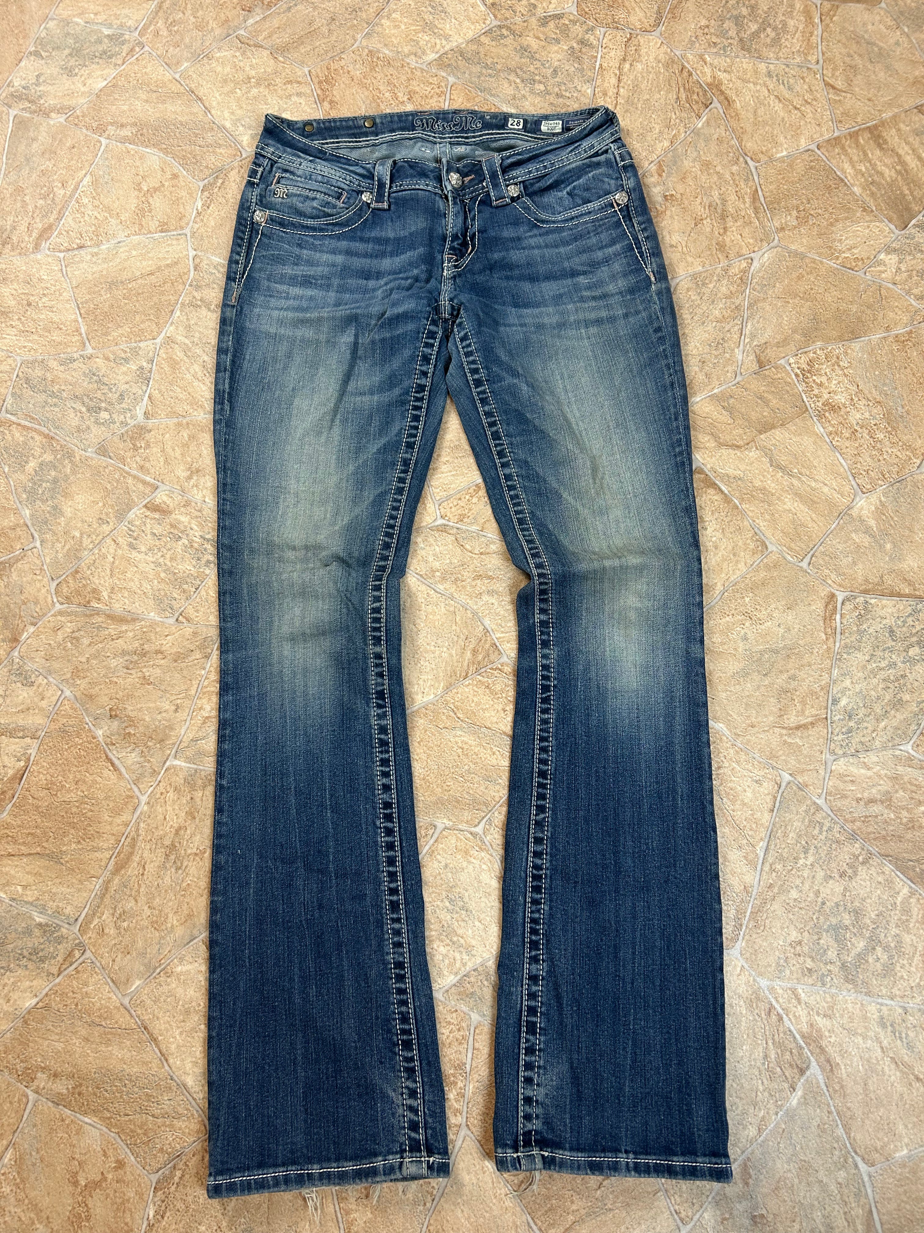 Miss Me Vintage Flared Jeans Bootcut Schlaghose, M