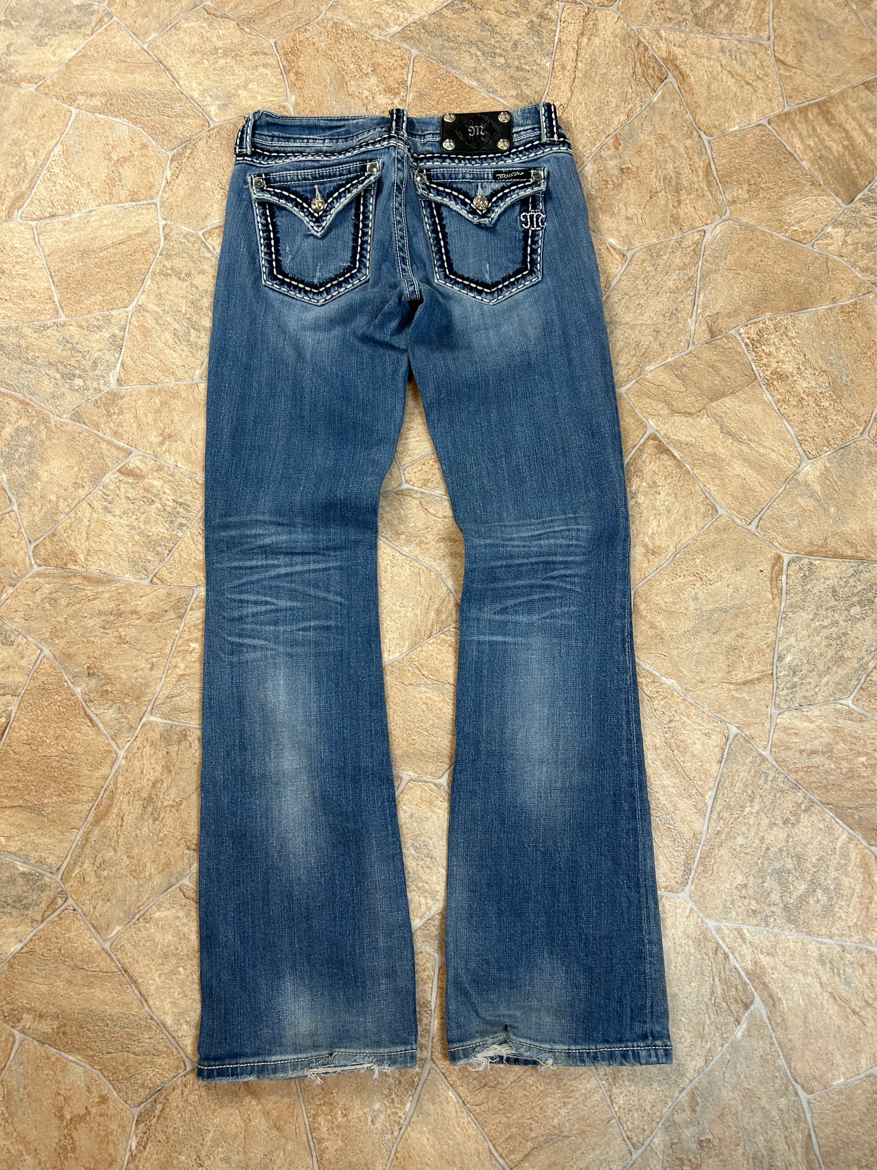 Miss Me Vintage Flared Jeans Bootcut Schlaghose lowwaist, S
