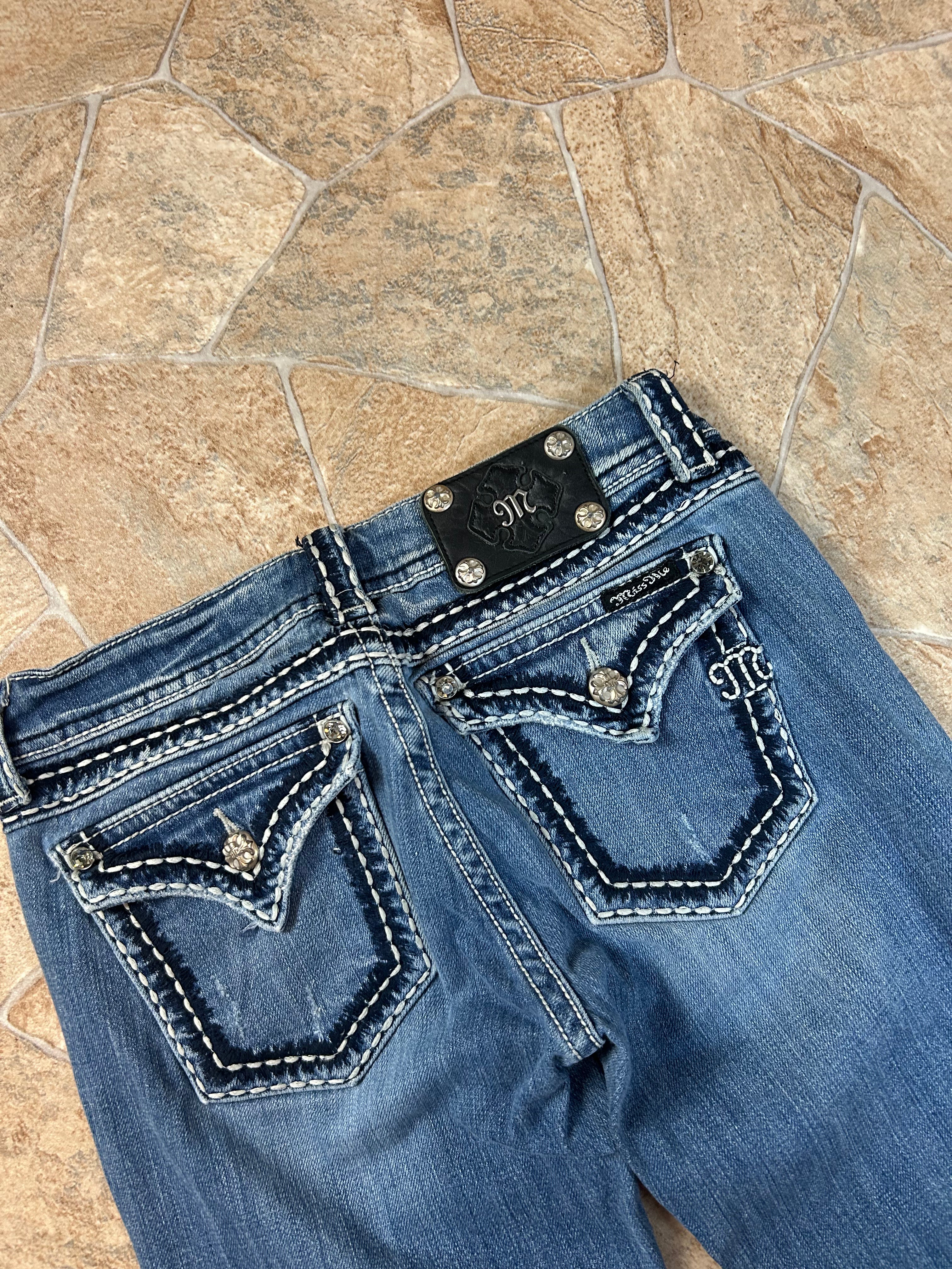 Miss Me Vintage Flared Jeans Bootcut Schlaghose lowwaist, S
