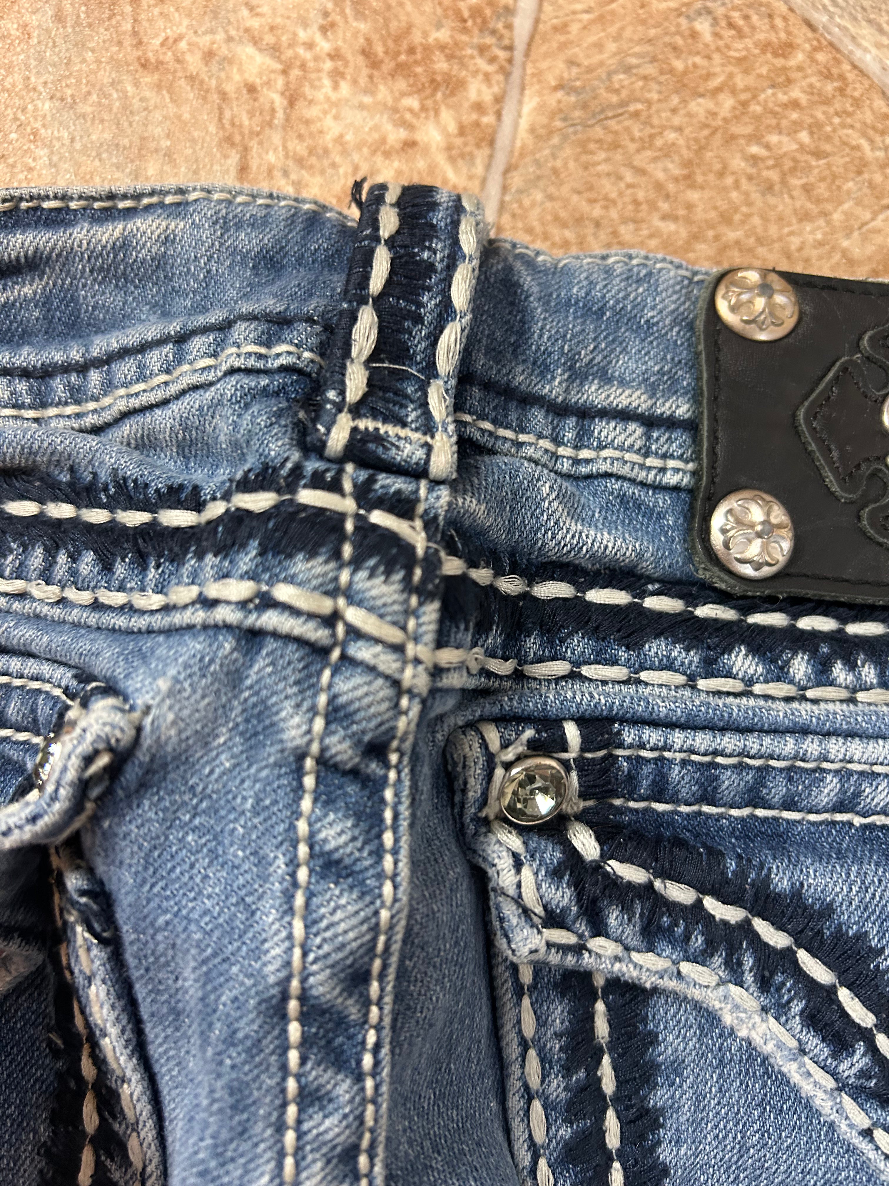Miss Me Vintage Flared Jeans Bootcut Schlaghose lowwaist, S