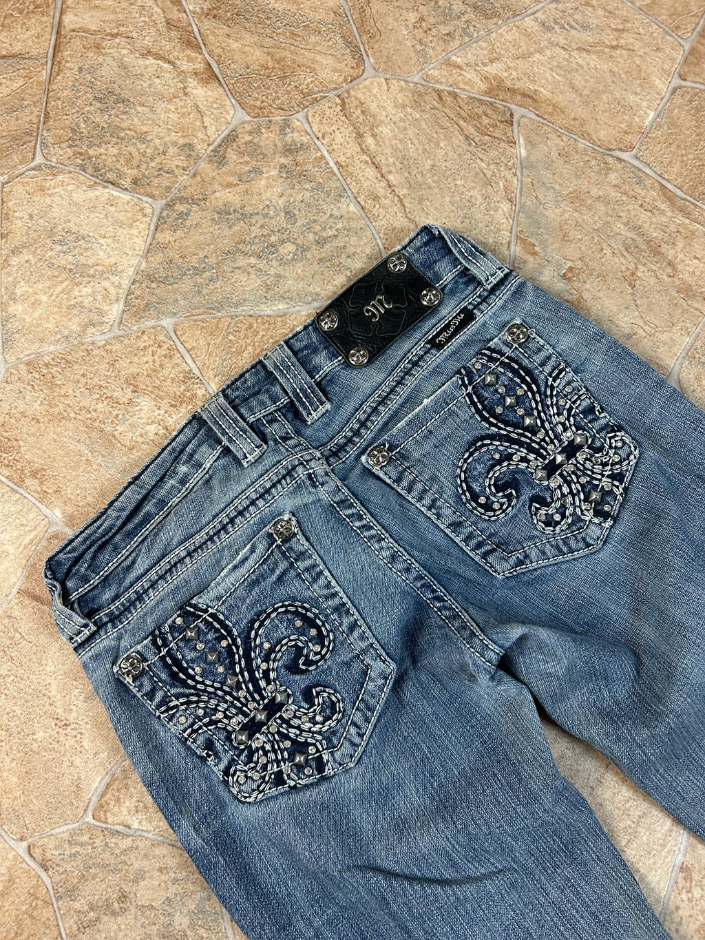 Miss Me Vintage Flared Jeans Bootcut Schlaghose lowwaist, S