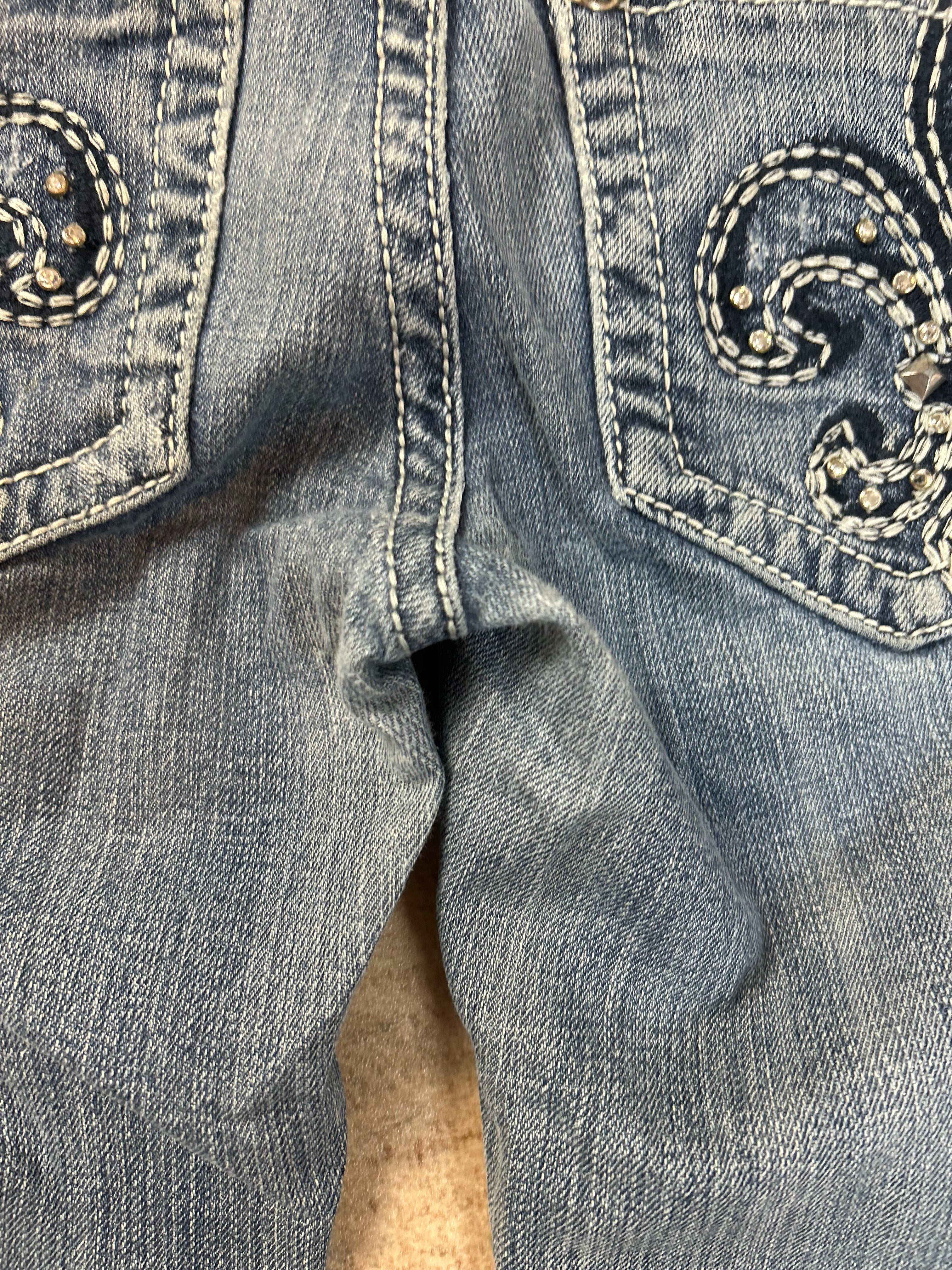 Miss Me Vintage Flared Jeans Bootcut Schlaghose lowwaist, S
