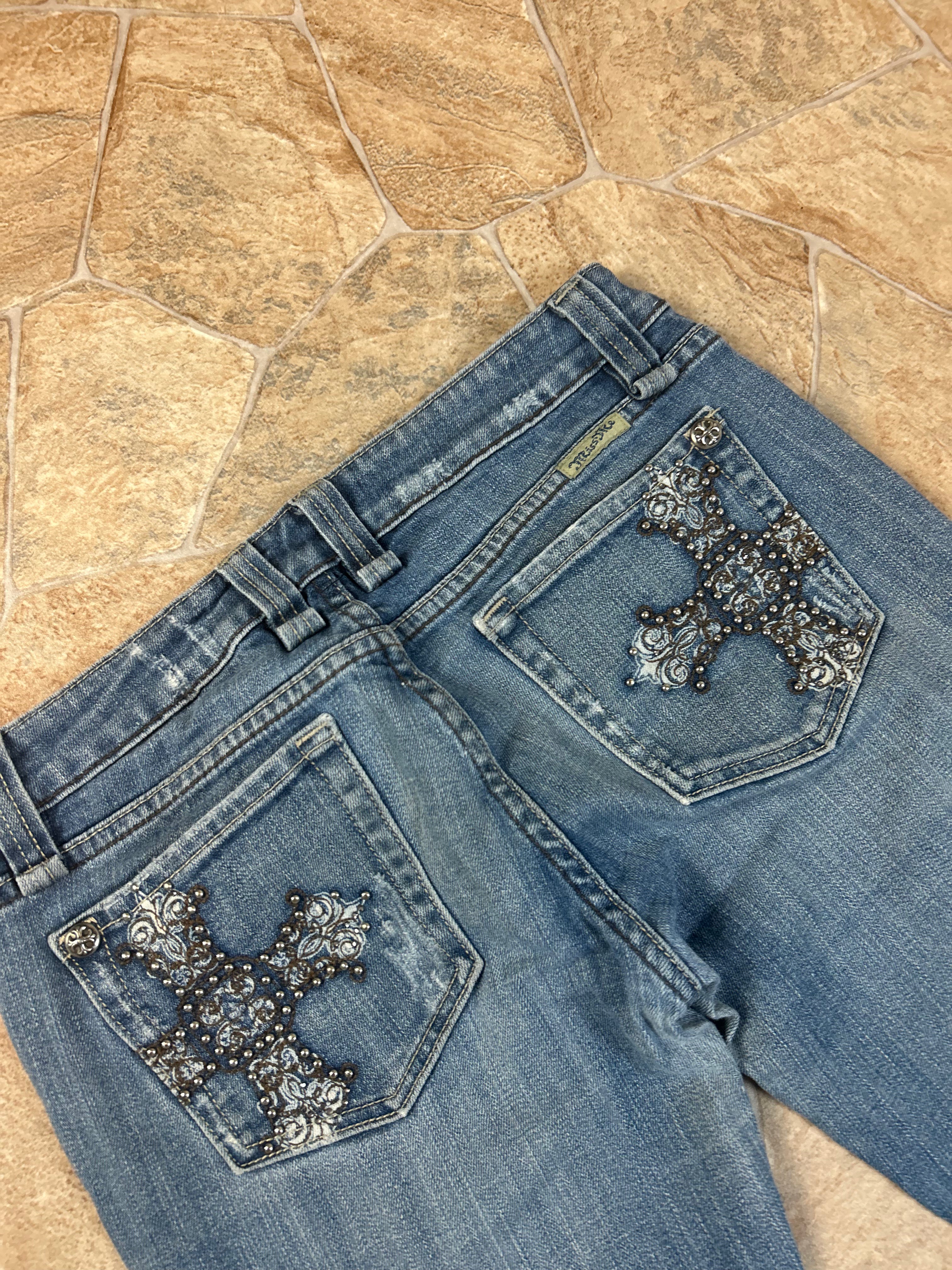 Miss Me Vintage Flared Jeans Bootcut Schlaghose, M