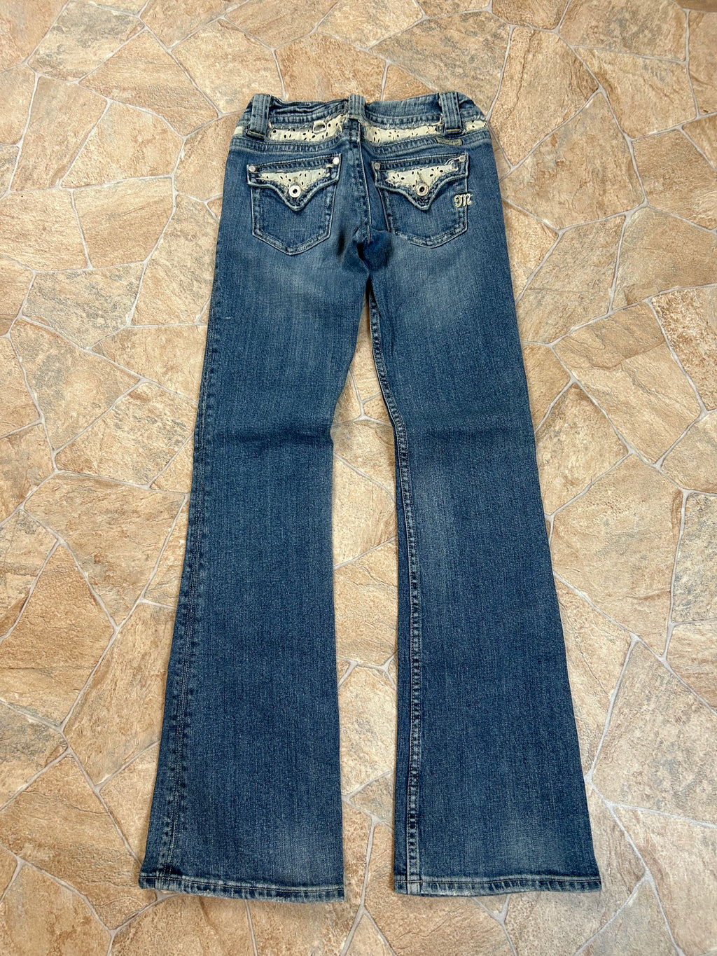 Miss Me Vintage Flared Jeans Bootcut Schlaghose lowwaist, XS